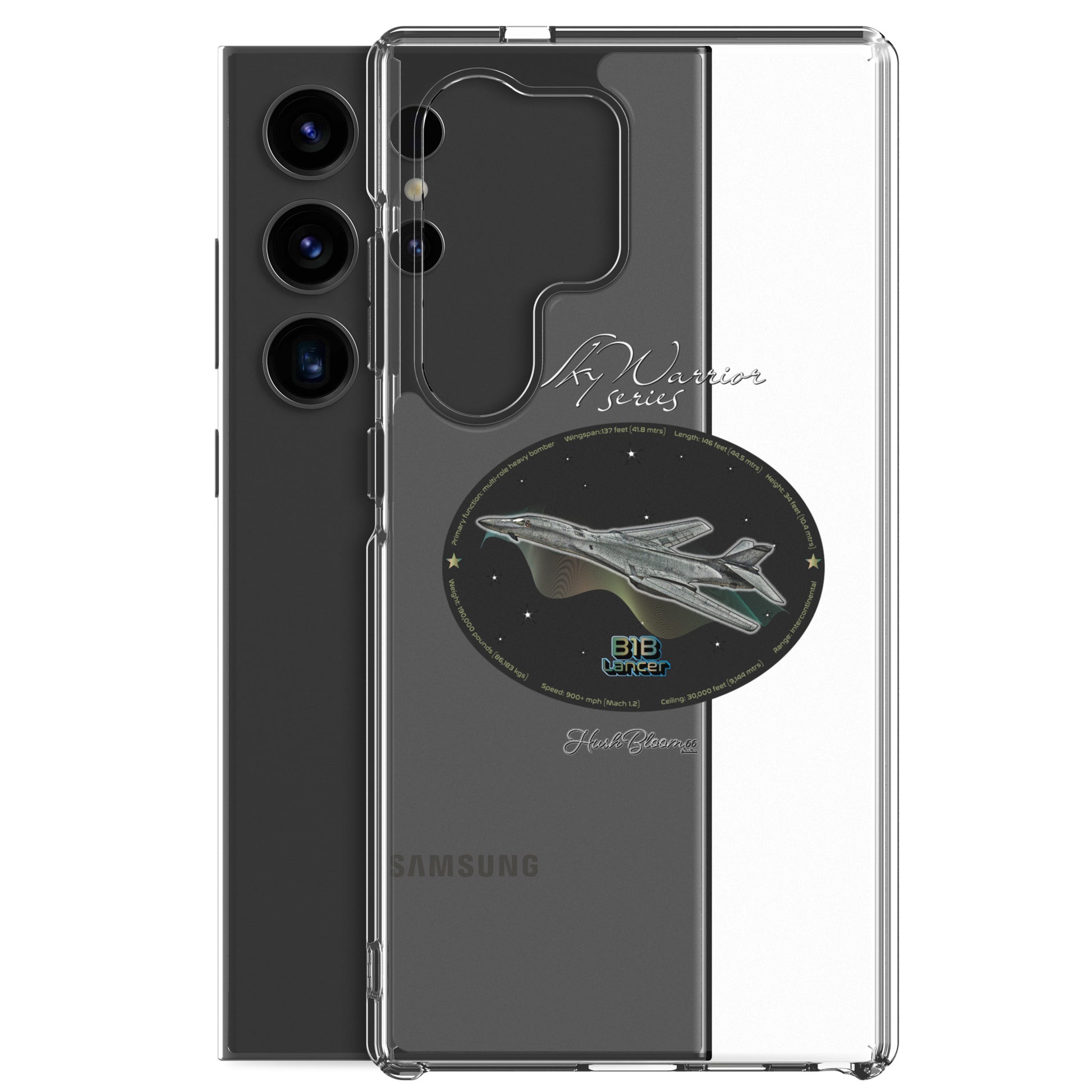 B1B Lancer Clear Case for Samsung