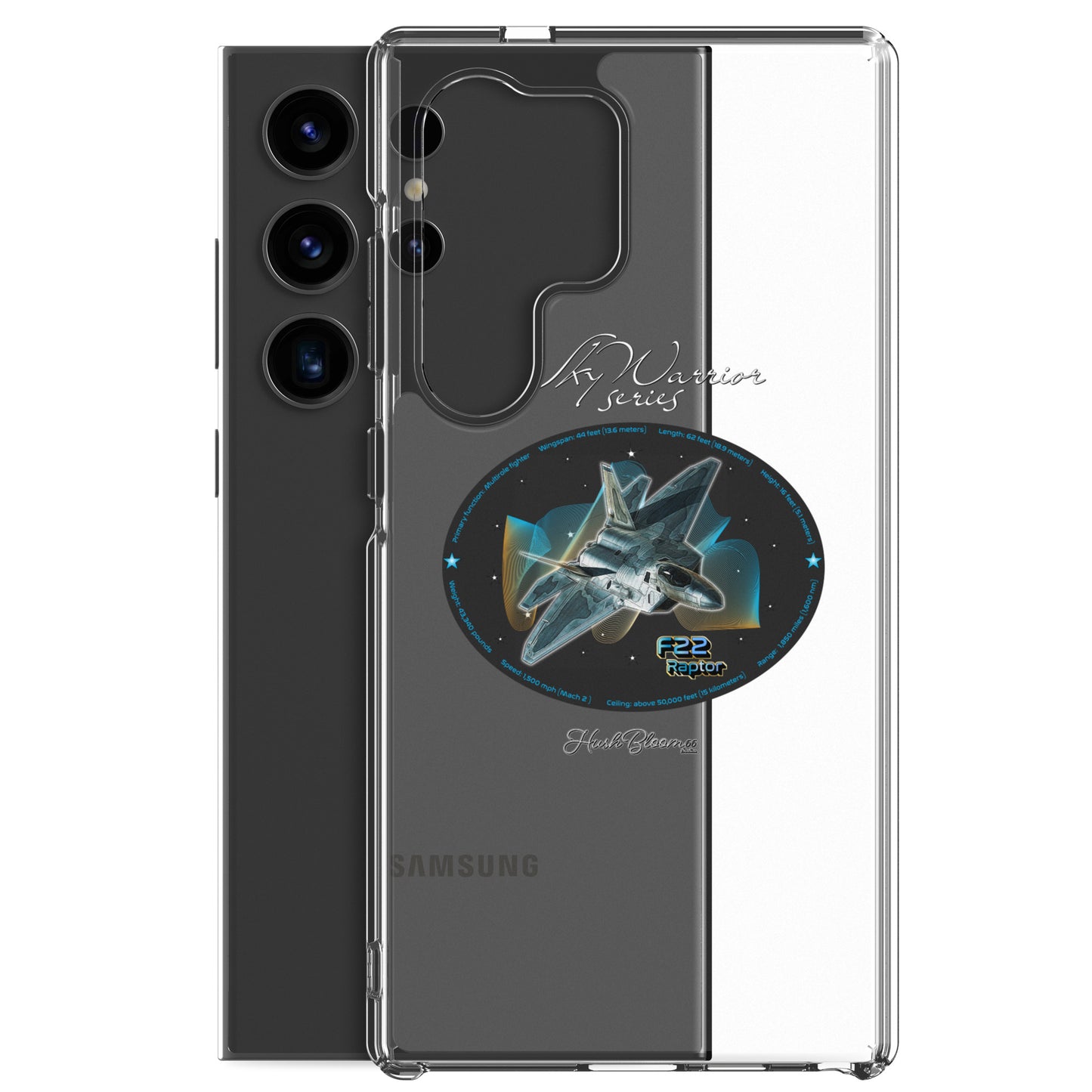 F22 Raptor Clear Case for Samsung