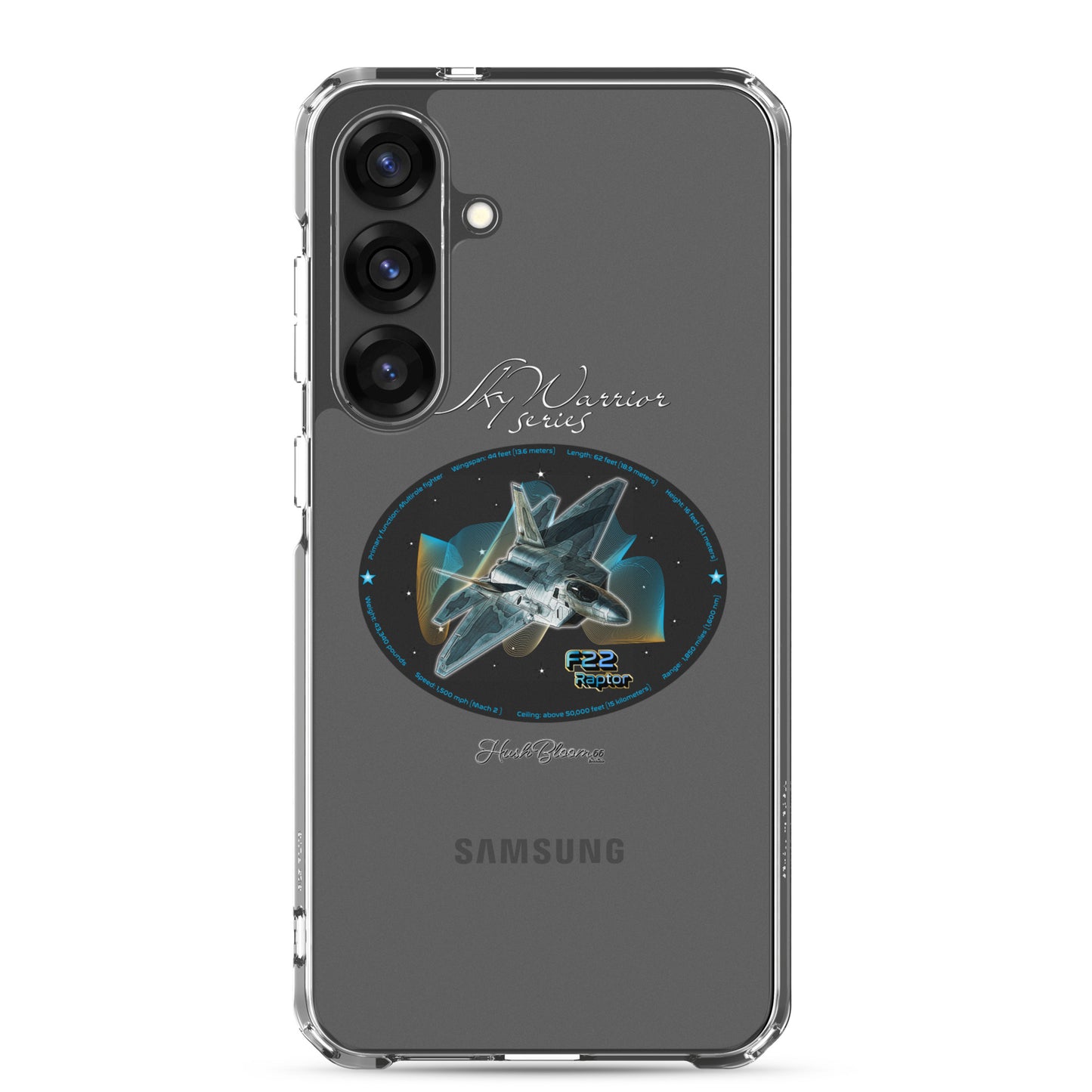 F22 Raptor Clear Case for Samsung