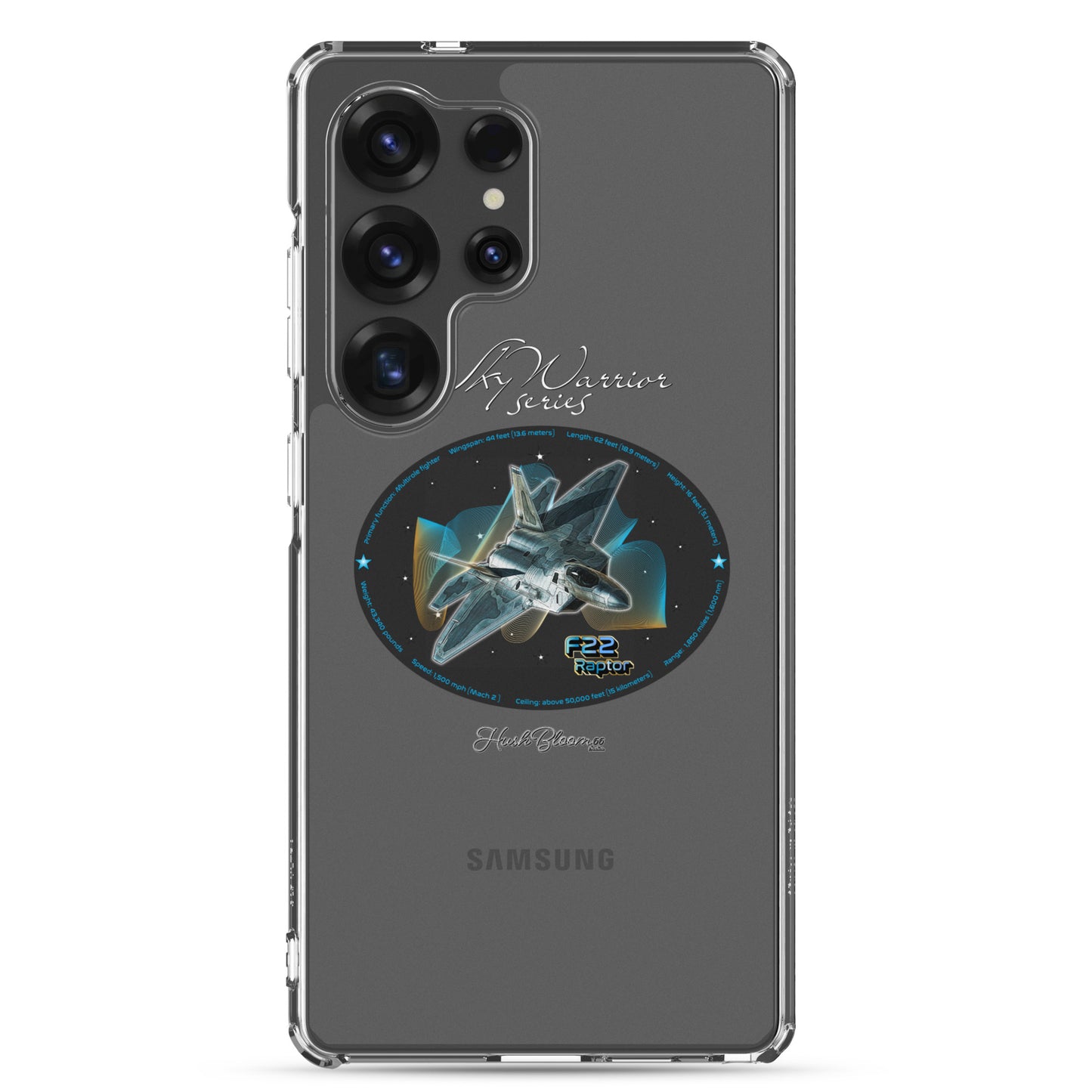 F22 Raptor Clear Case for Samsung