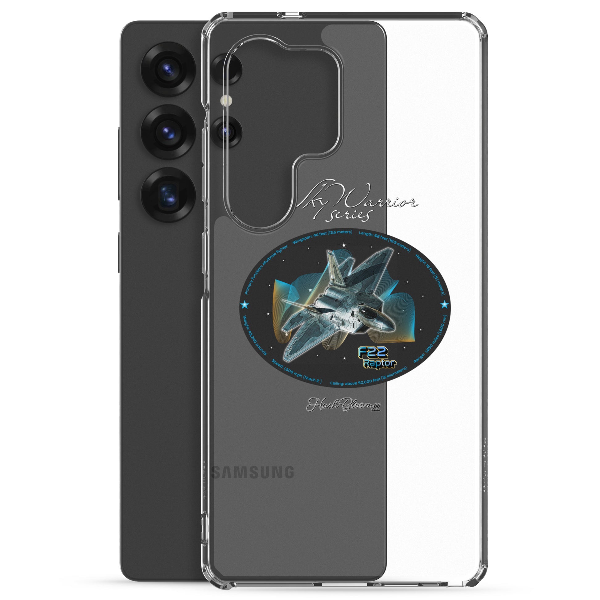 F22 Raptor Clear Case for Samsung