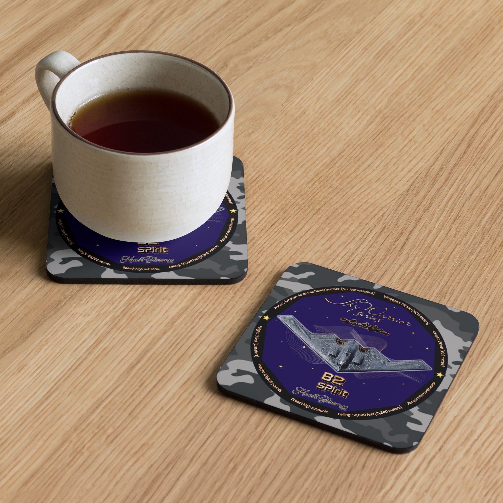 B2 Spirit (Limited Edition) Cork-back coaster