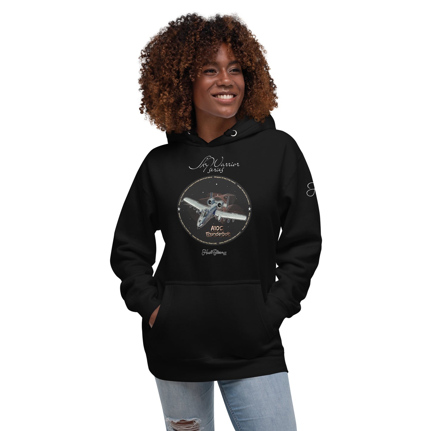 Black - A10C Thunderbolt Women’s Hoodie