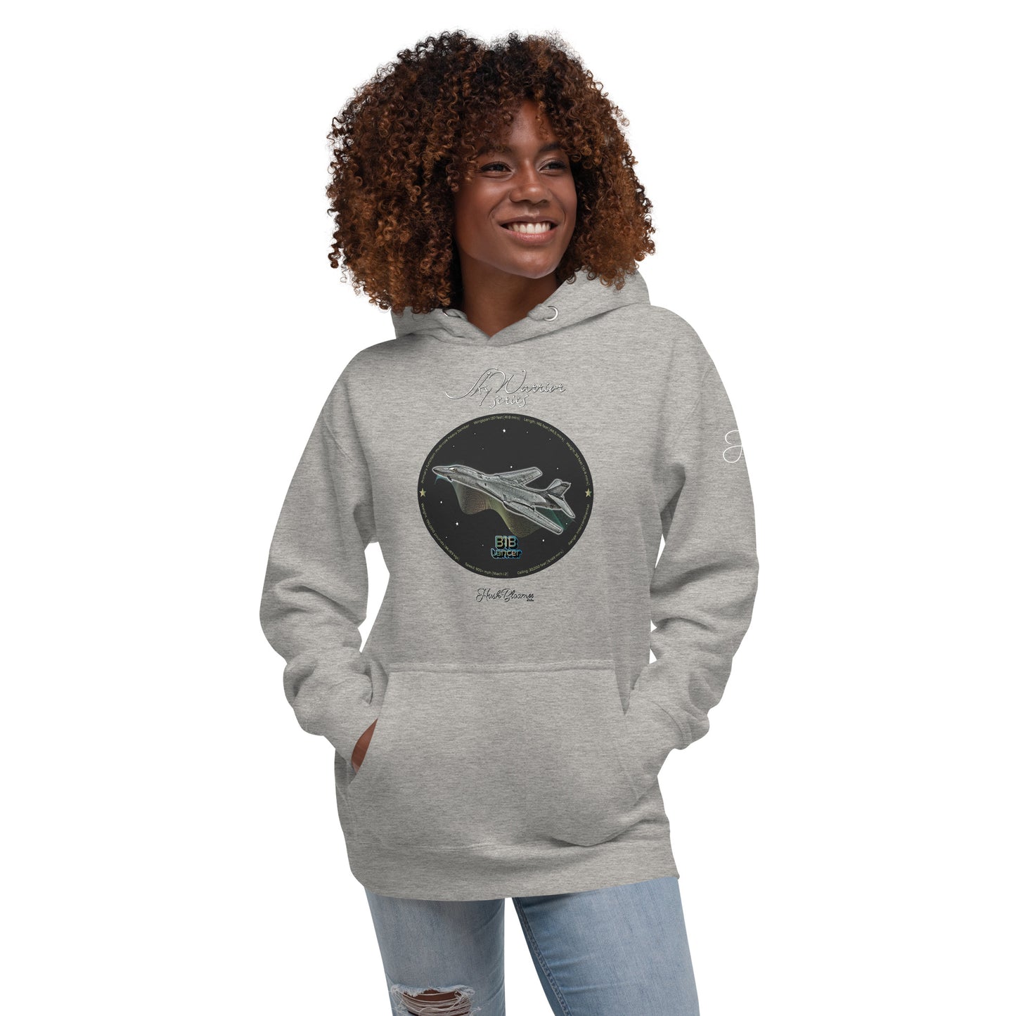Carbon Grey - B1B Lancer Women’s Hoodie