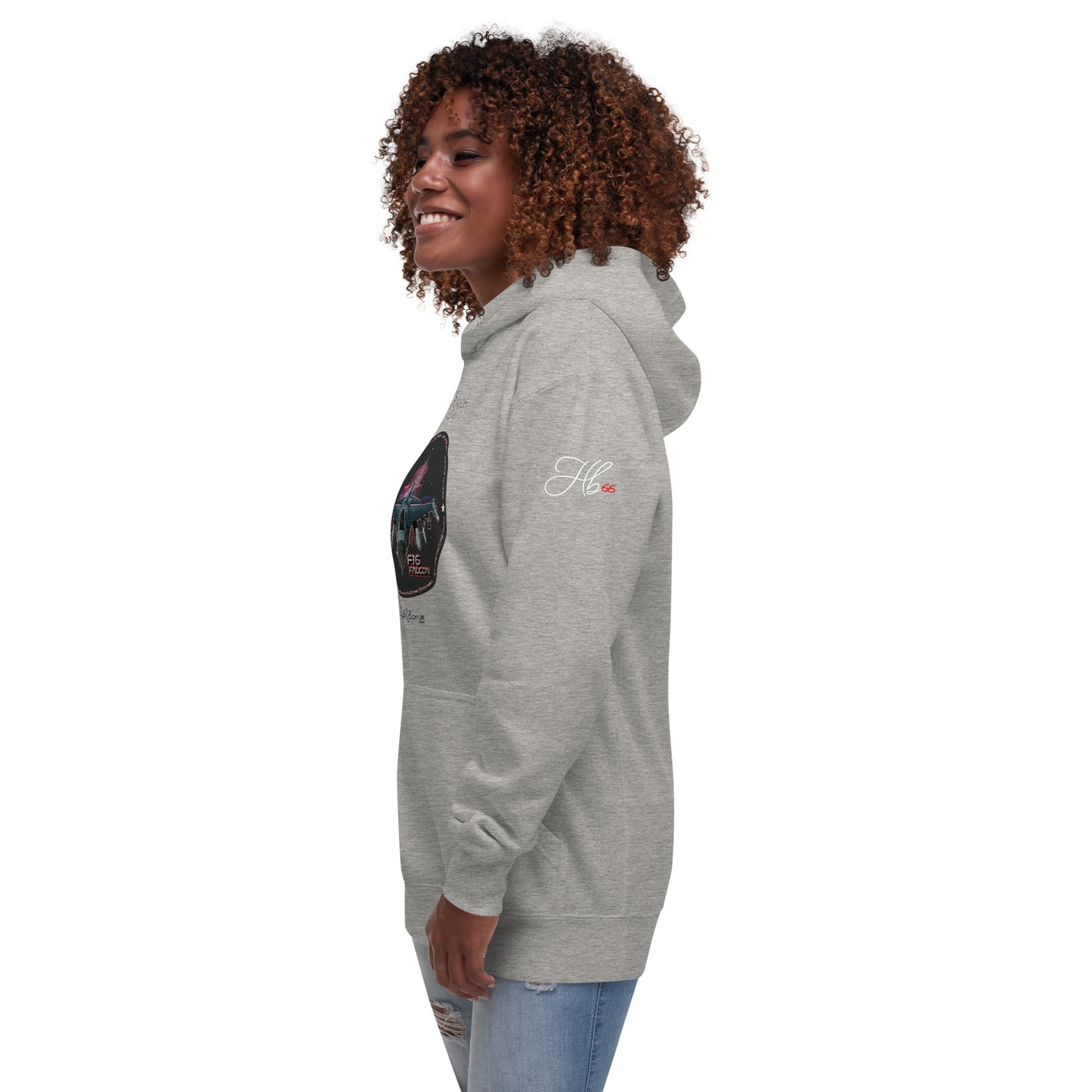 Carbon Grey - F16 Falcon Women’s Hoodie