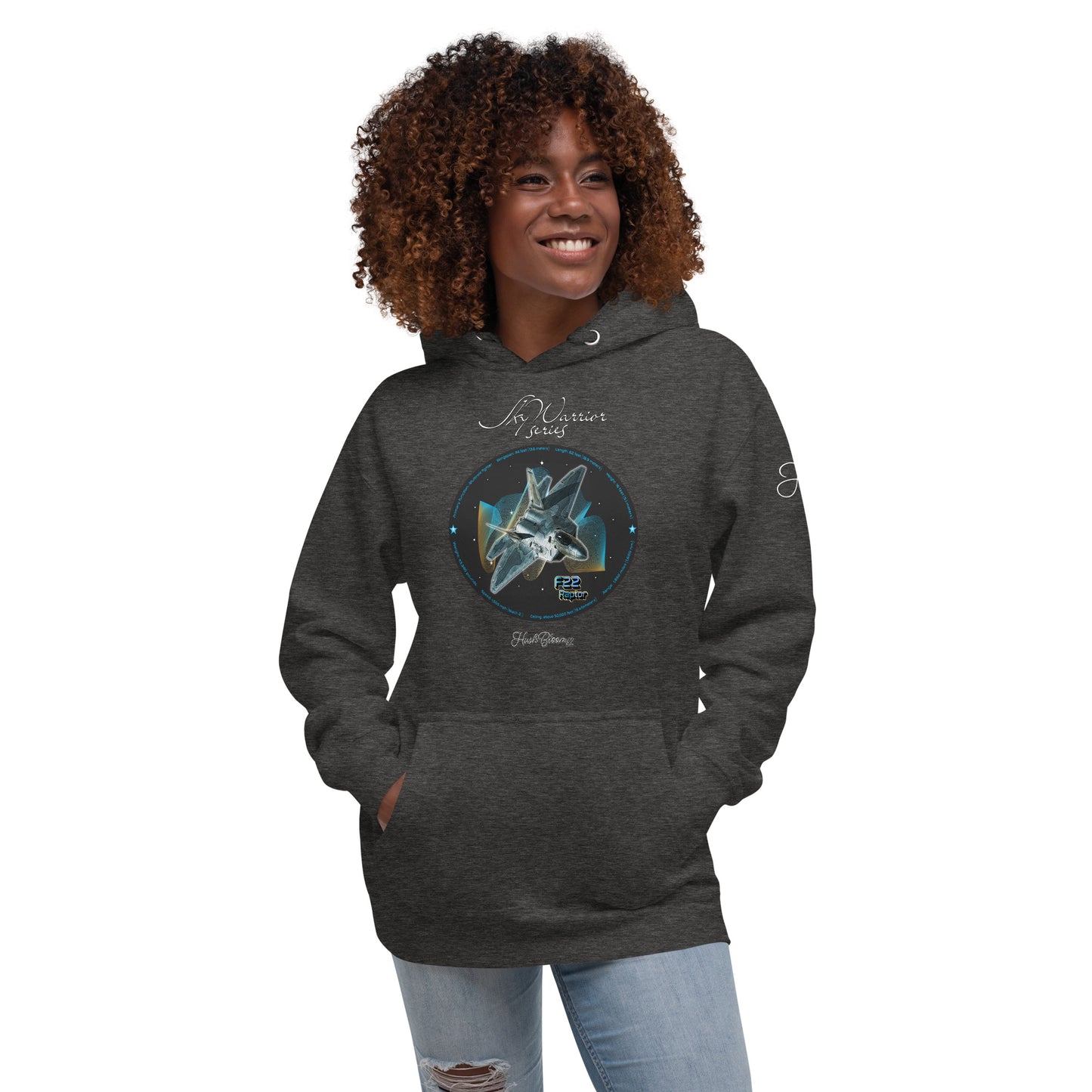 Charcoal Heather - F22 Raptor Women’s Hoodie