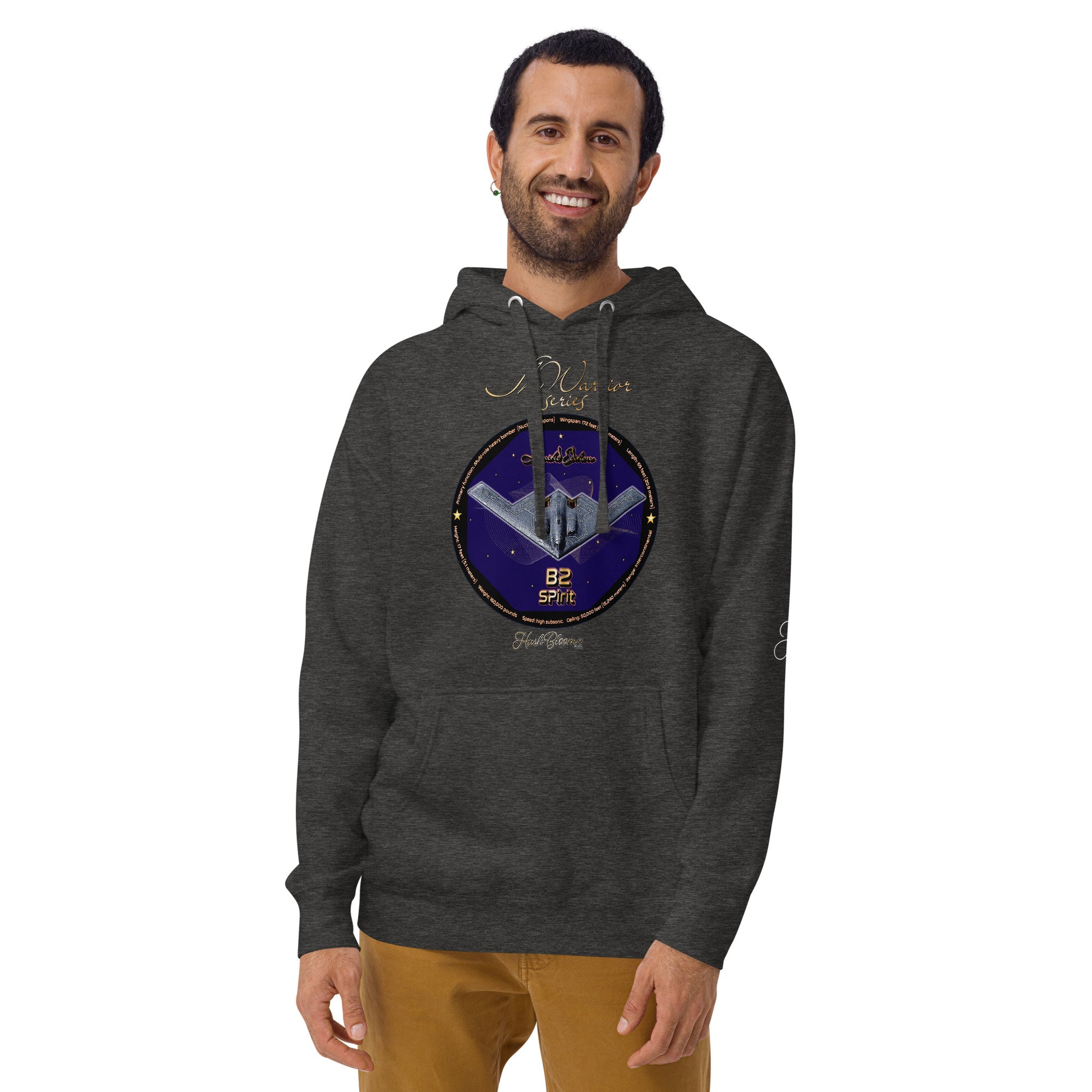 Charcoal Heather - B2 Spirit (Limited Edition) Men’s Hoodie