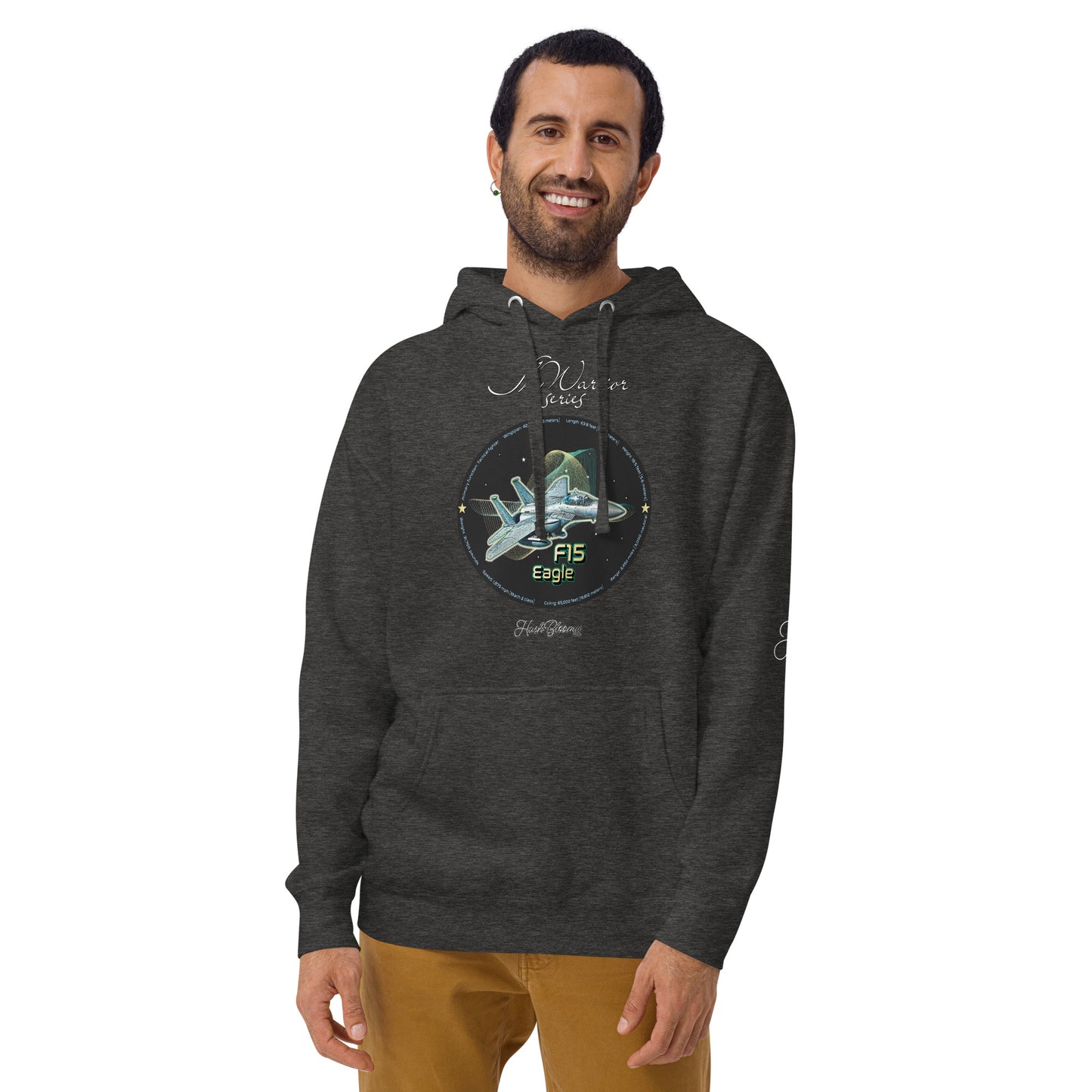 Charcoal Heather - F15 Eagle Men’s Hoodie