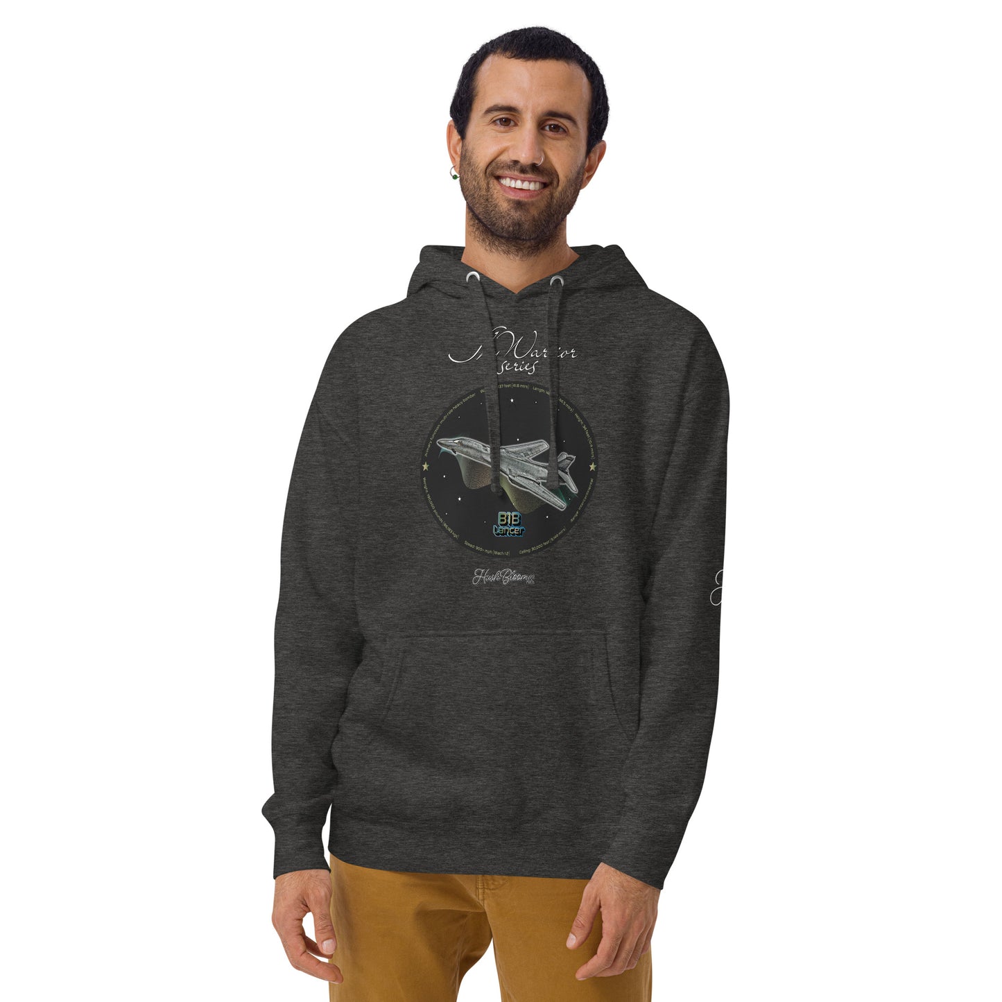 Charcoal Heather - B1B Lancer Men’s Hoodie