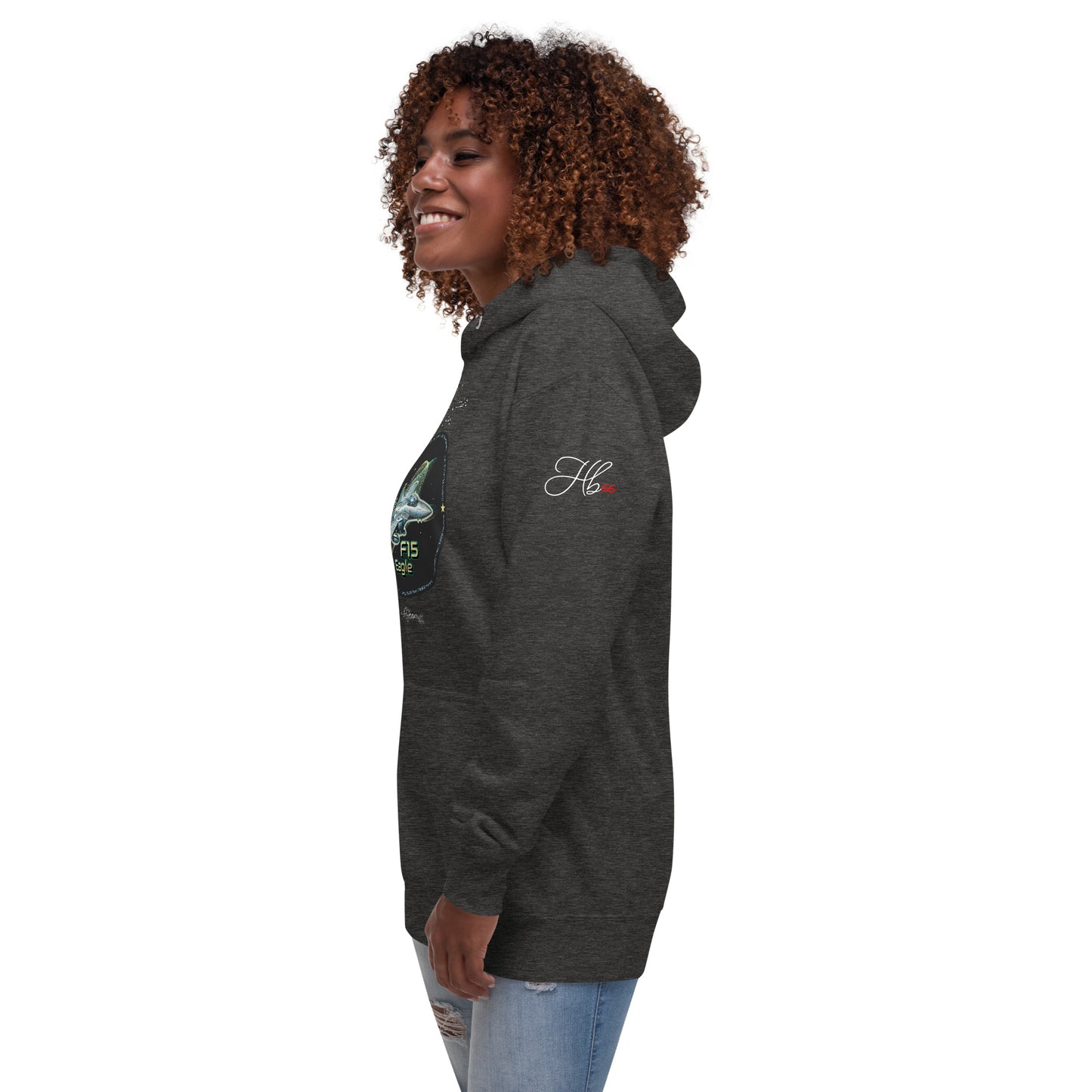 Charcoal Heather - F15 Eagle Women’s Hoodie