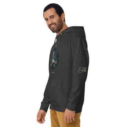 Charcoal Heather - F22 Raptor Men’s Hoodie