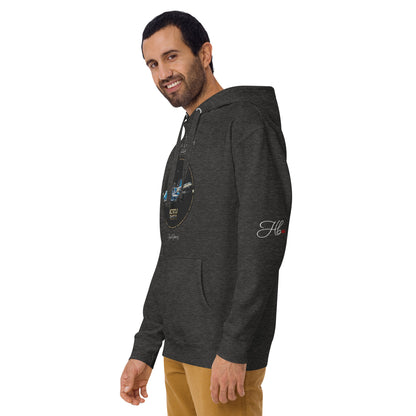 Charcoal Heather - AC130J Ghostrider Men’s Hoodie