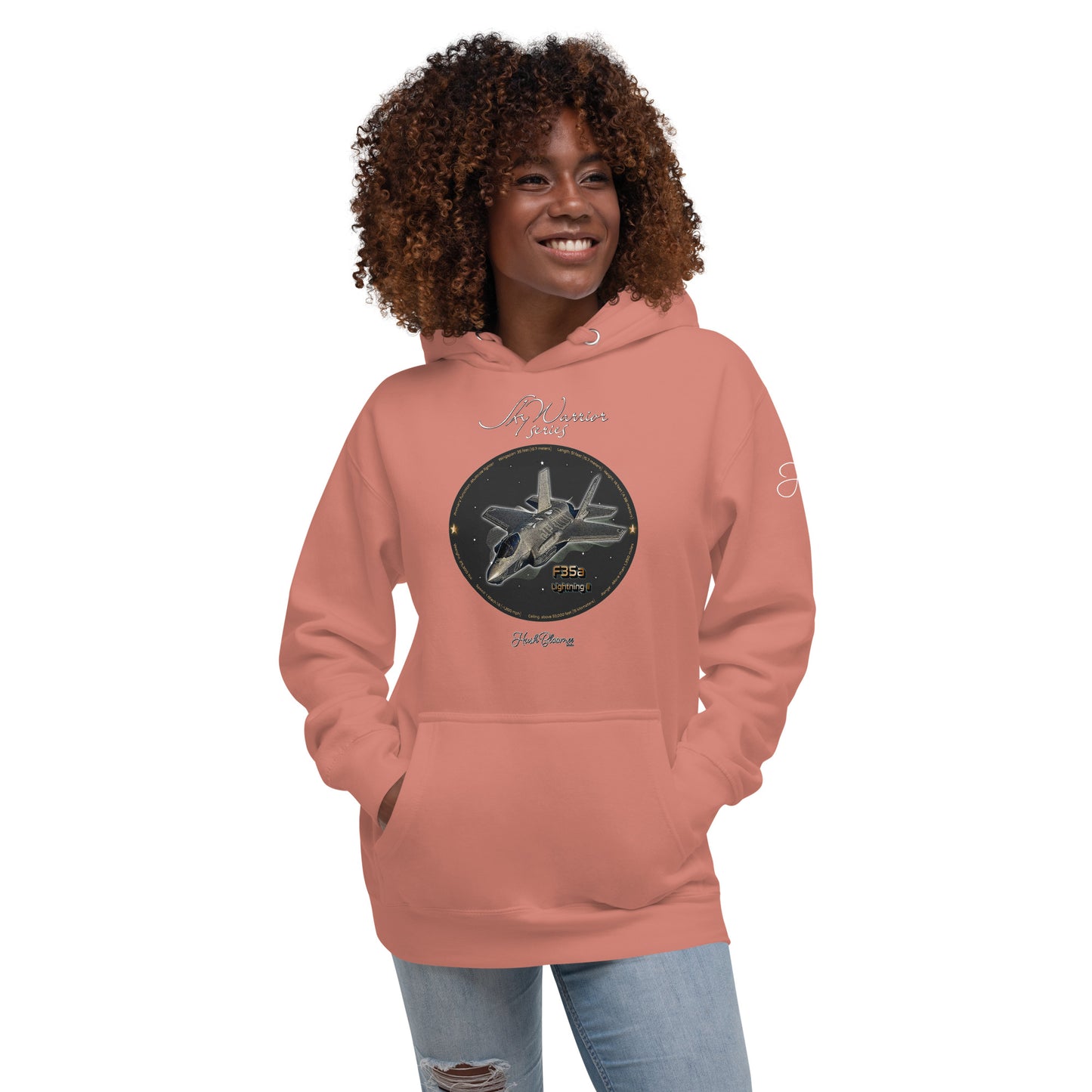 Dusty Rose - F35A Lightning Women’s Hoodie