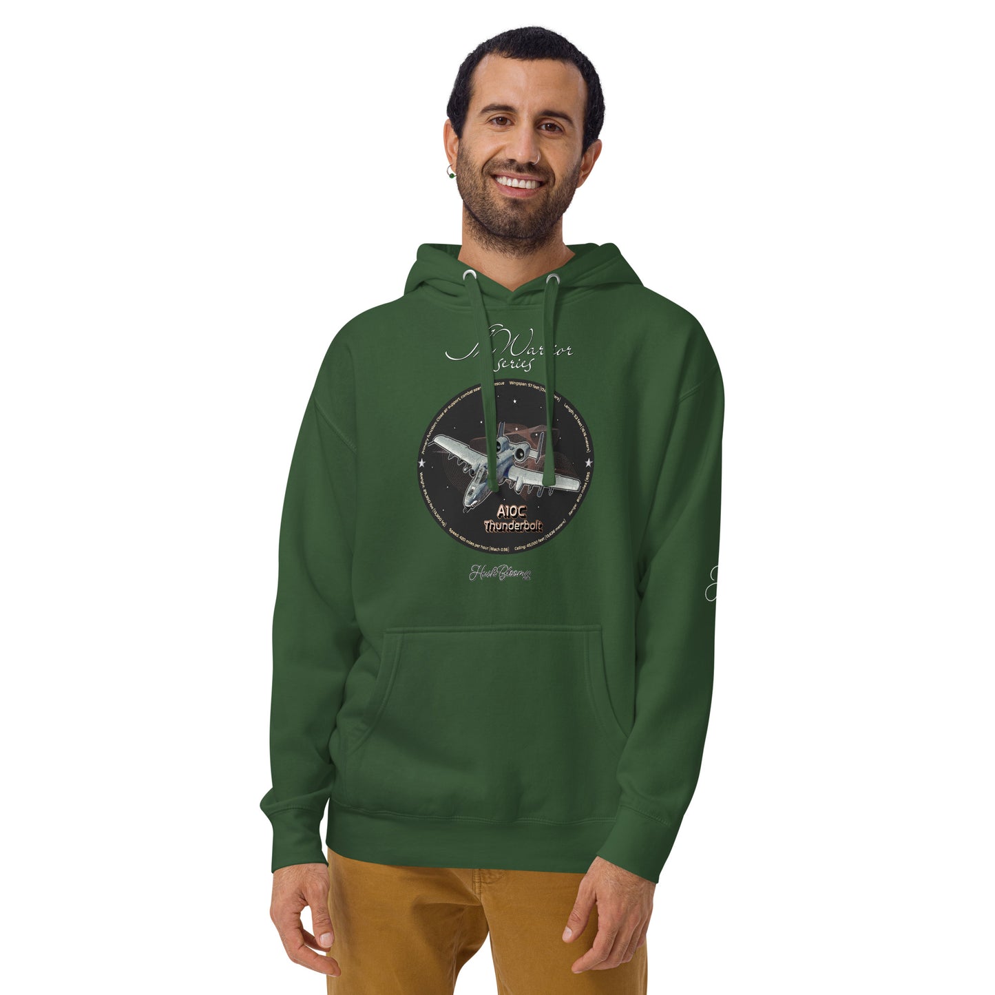 Forest Green - A10C Thunderbolt Men’s Hoodie