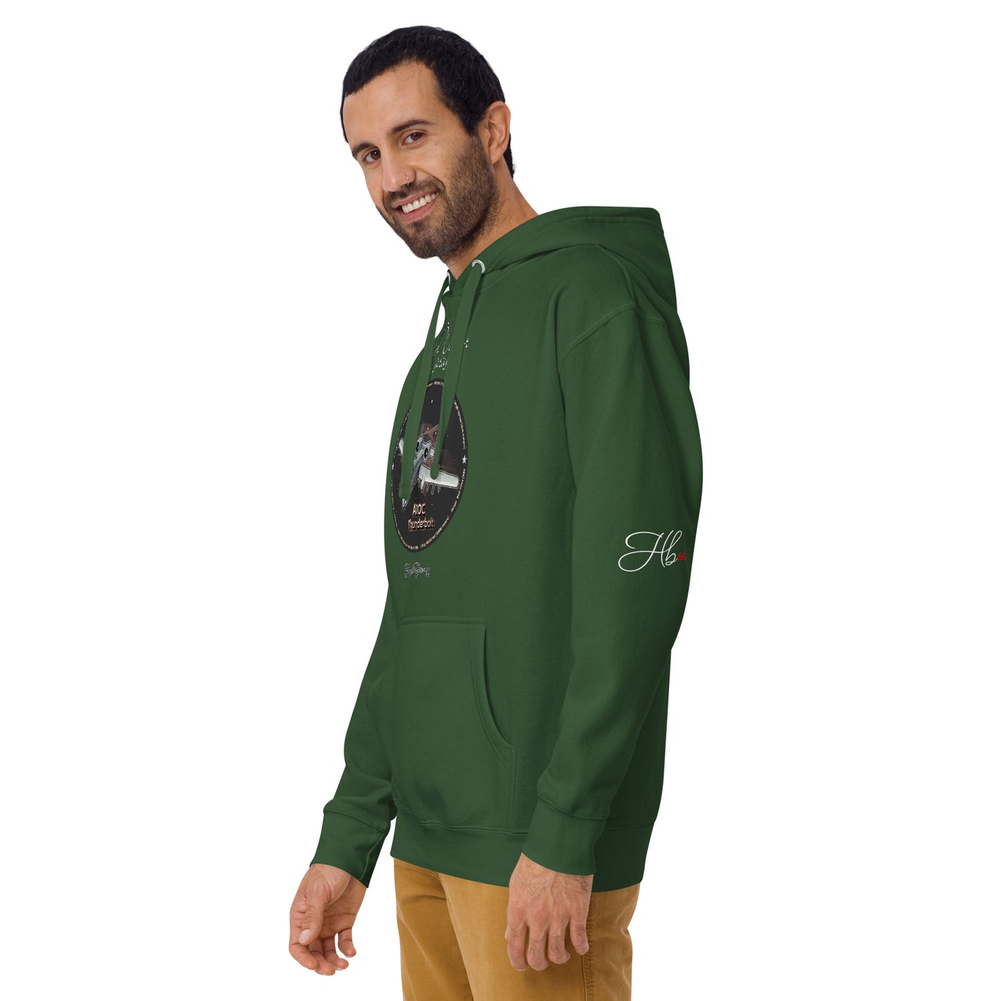 Forest Green - A10C Thunderbolt Men’s Hoodie