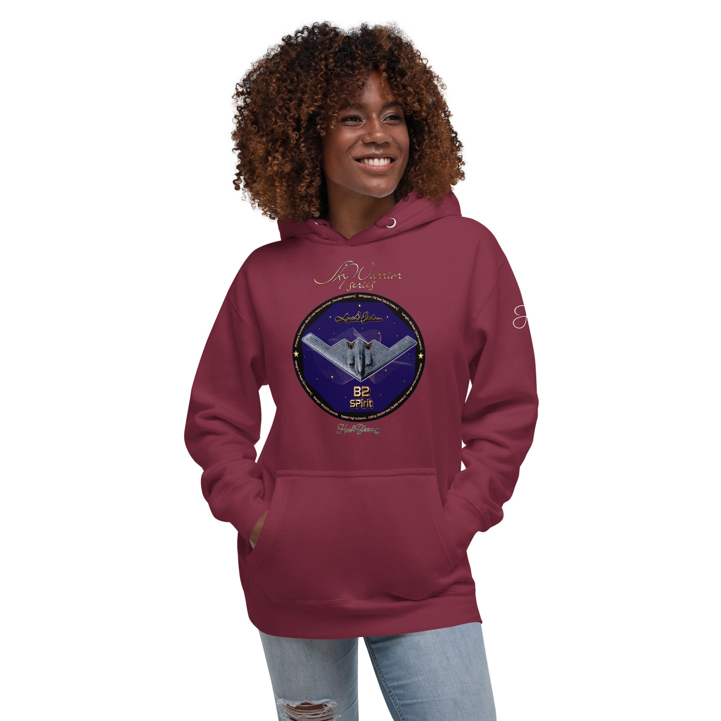 Maroon - B2 Spirit (Limited Edition) Women’s Hoodie