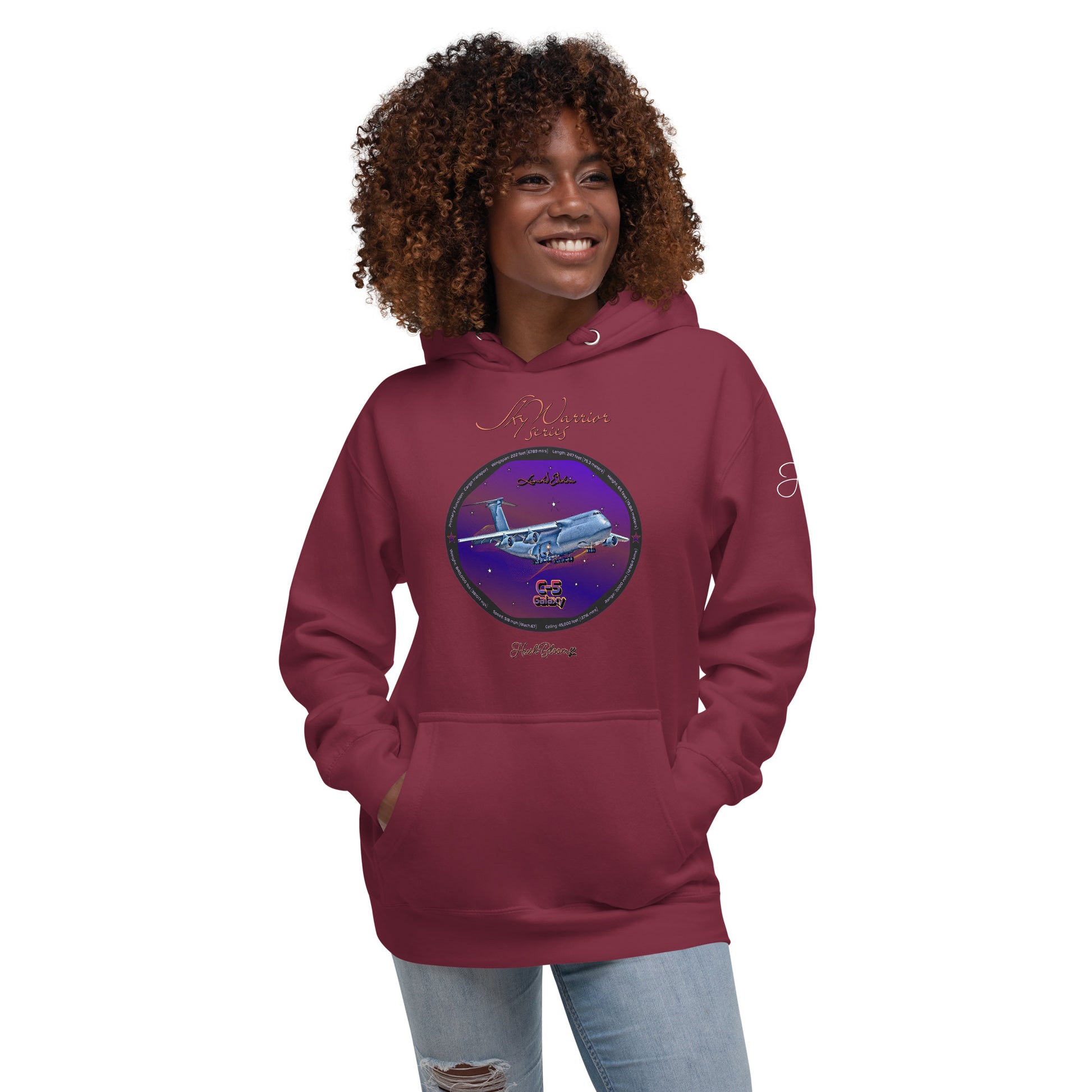 Maroon - C5 Galaxy (Limited Edition) Women’s Hoodie