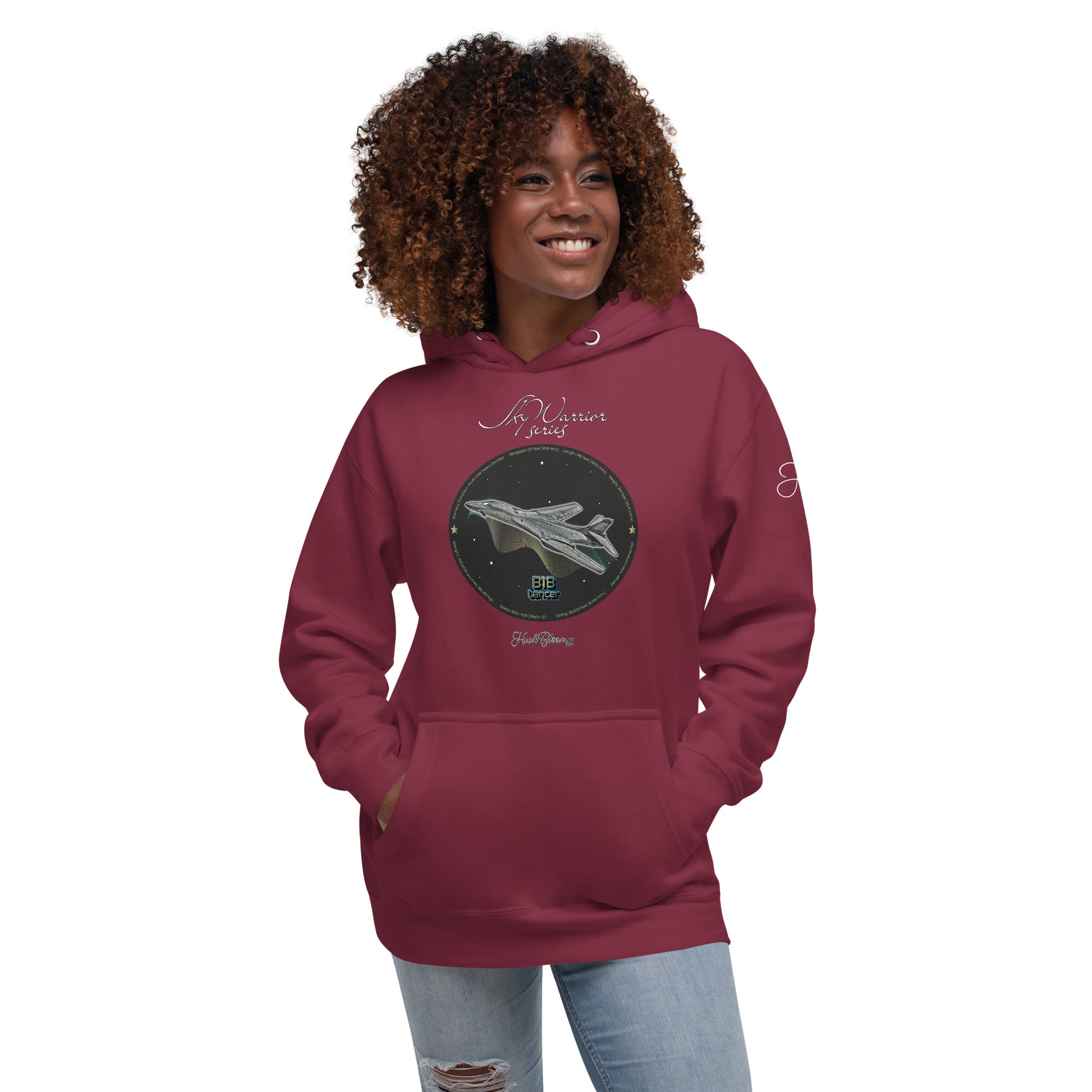 Maroon - B1B Lancer Women’s Hoodie