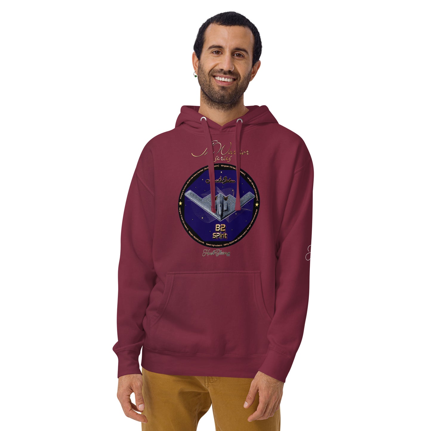 Maroon - B2 Spirit (Limited Edition) Men’s Hoodie