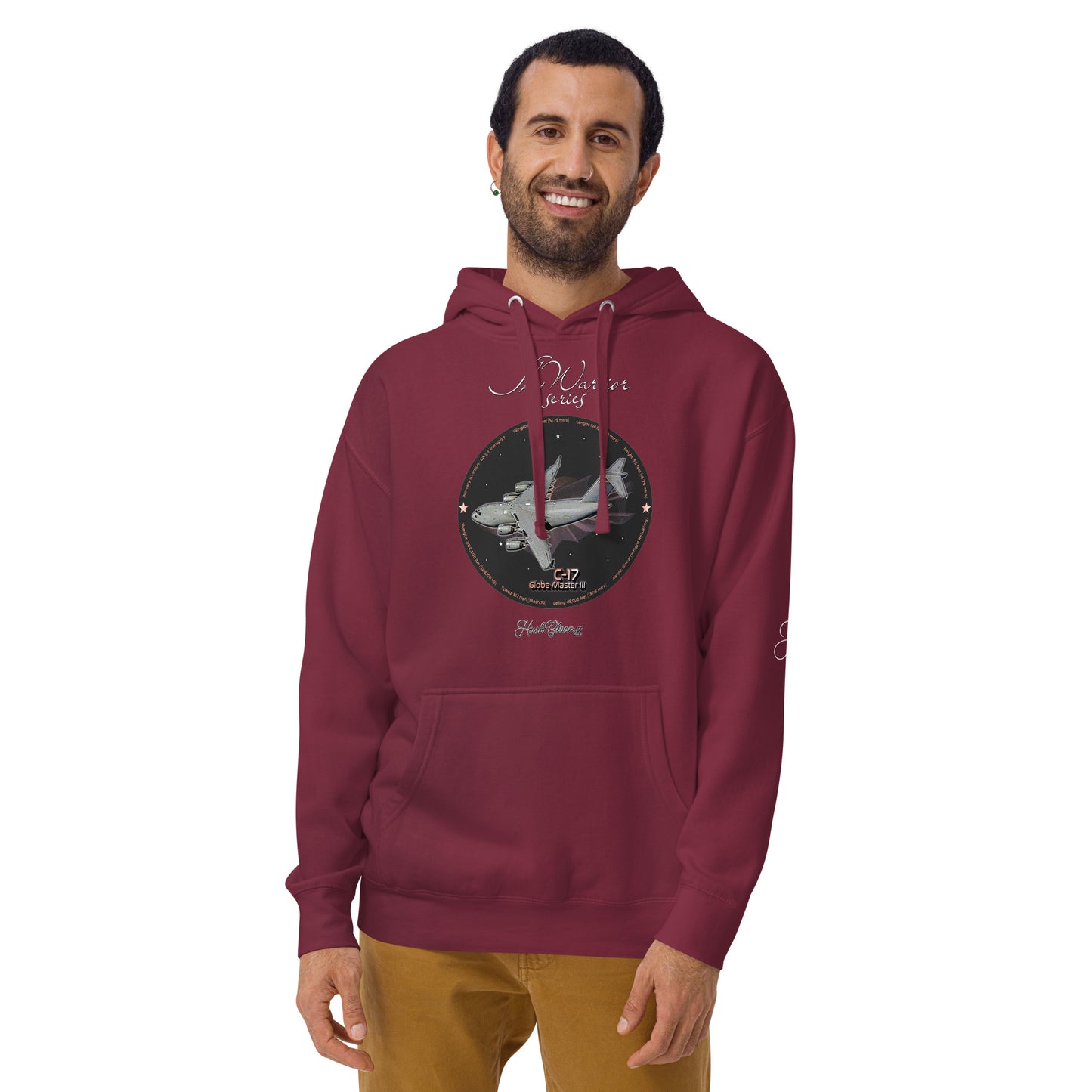 Maroon - C17 Globe Master III Men’s Hoodie