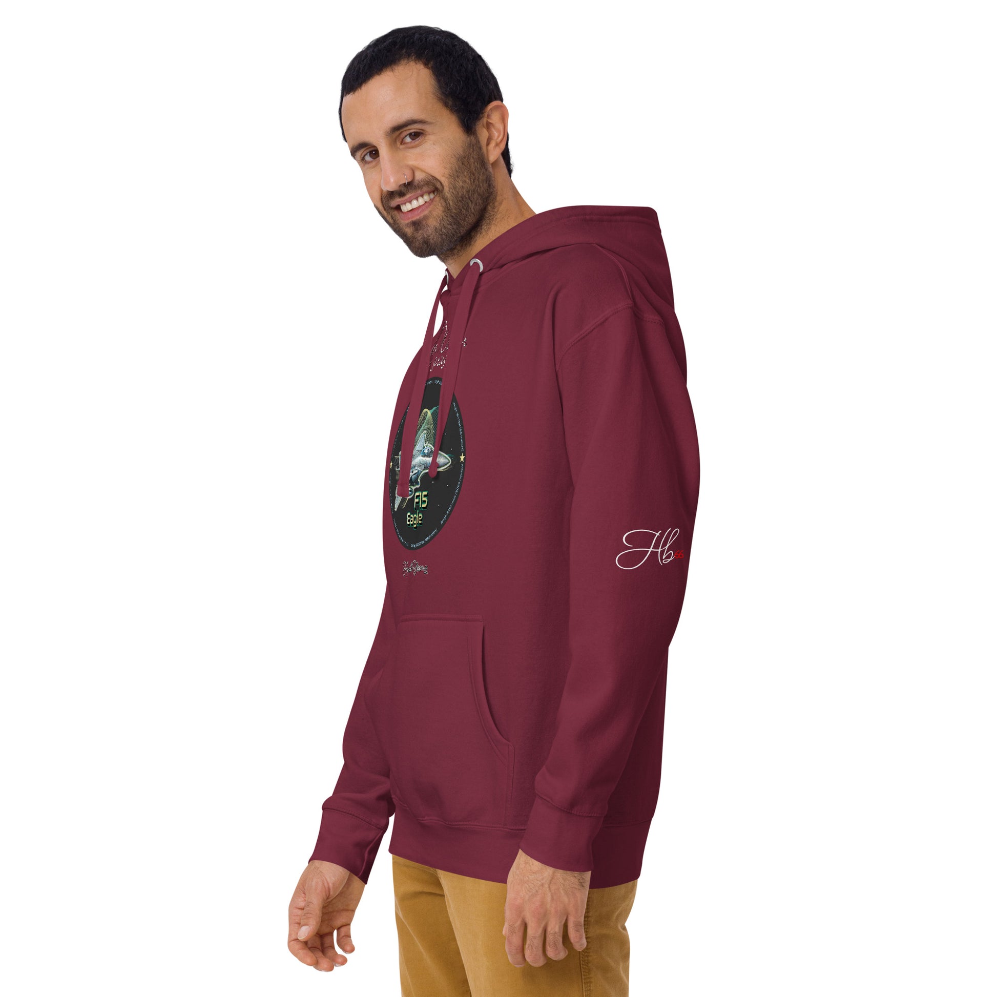 Maroon - F15 Eagle Men’s Hoodie