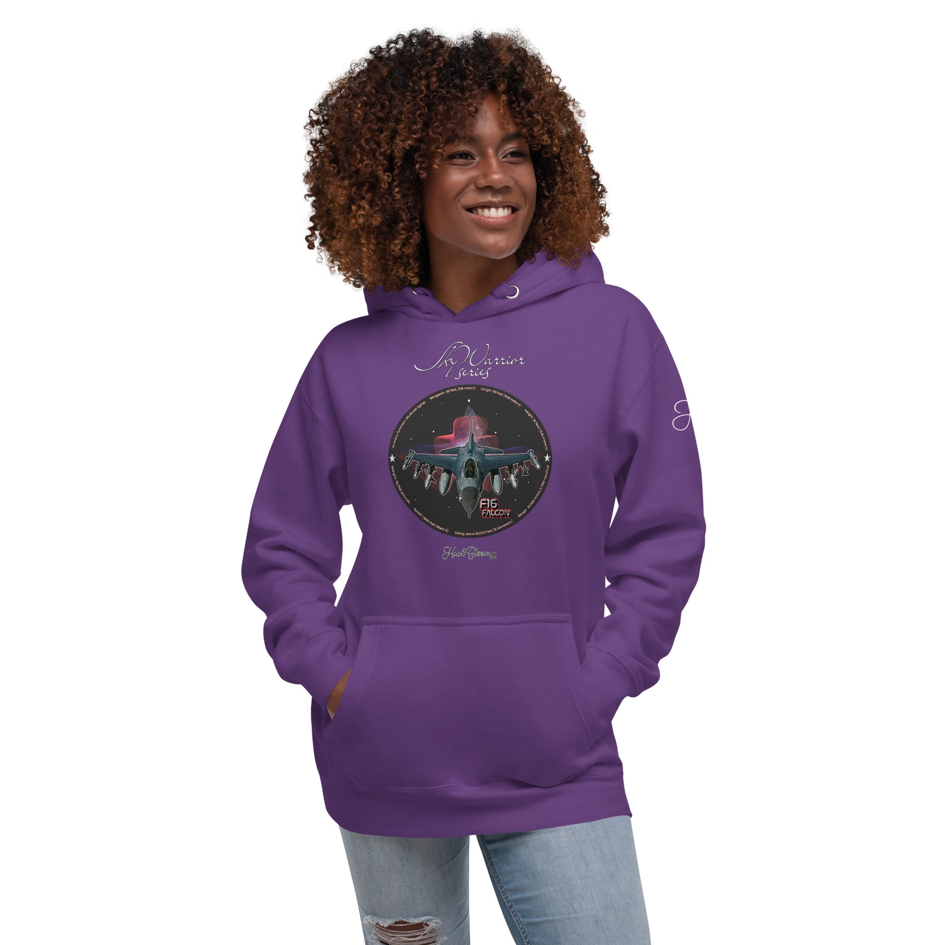 Purple - F16 Falcon Women’s Hoodie