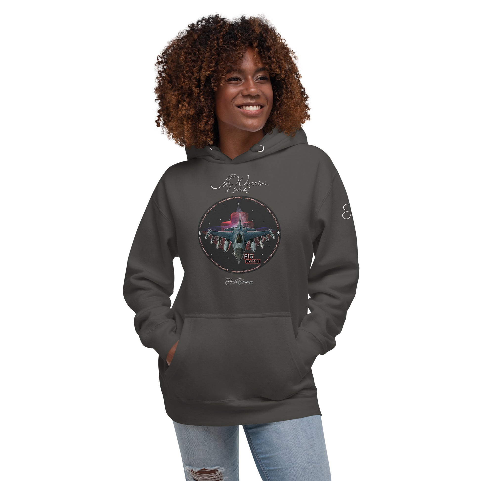 Vintage Black - F16 Falcon Women’s Hoodie