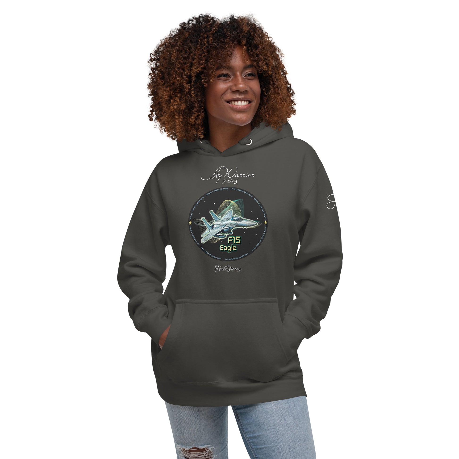 Vintage Black - F15 Eagle Women’s Hoodie