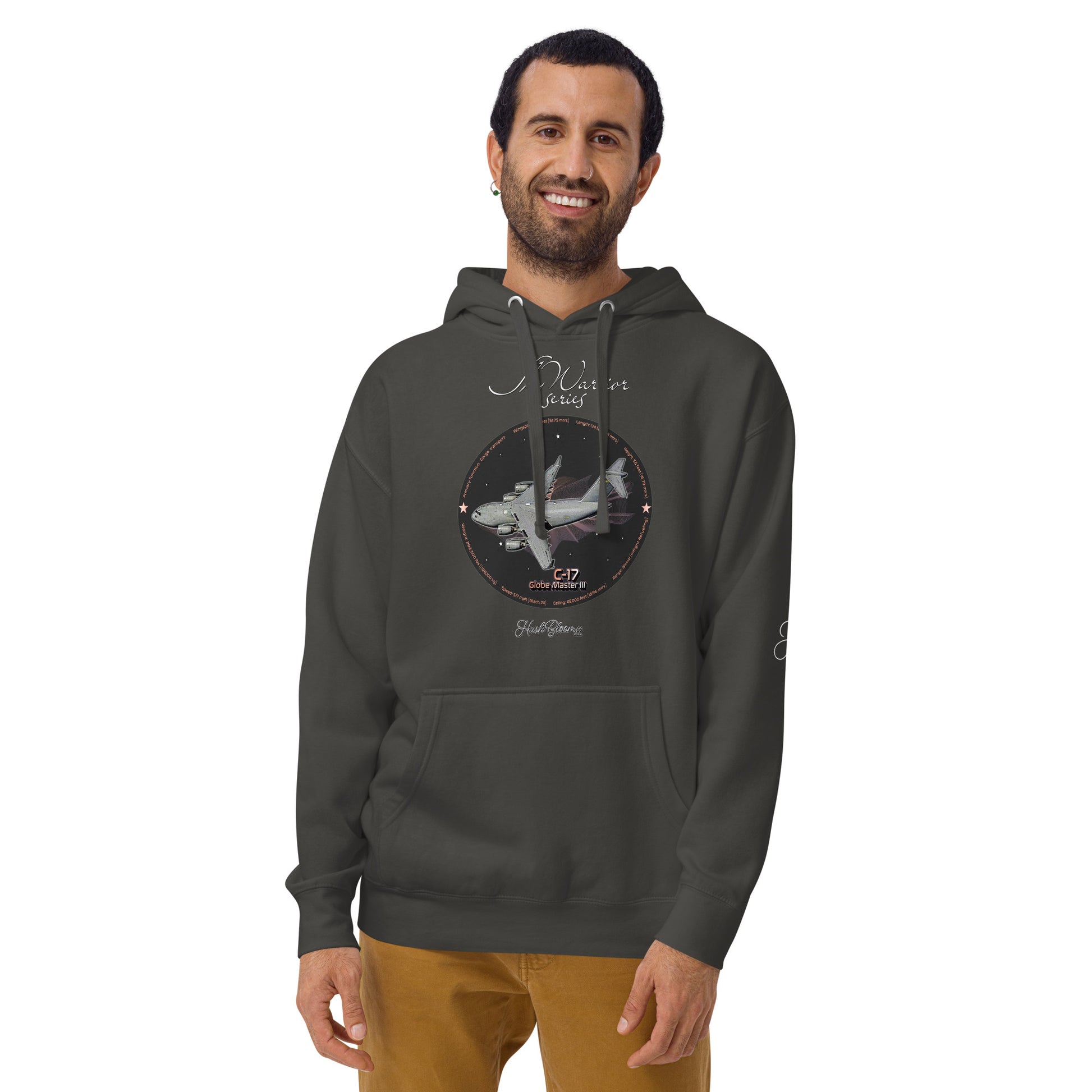 Vintage Black - C17 Globe Master III Men’s Hoodie