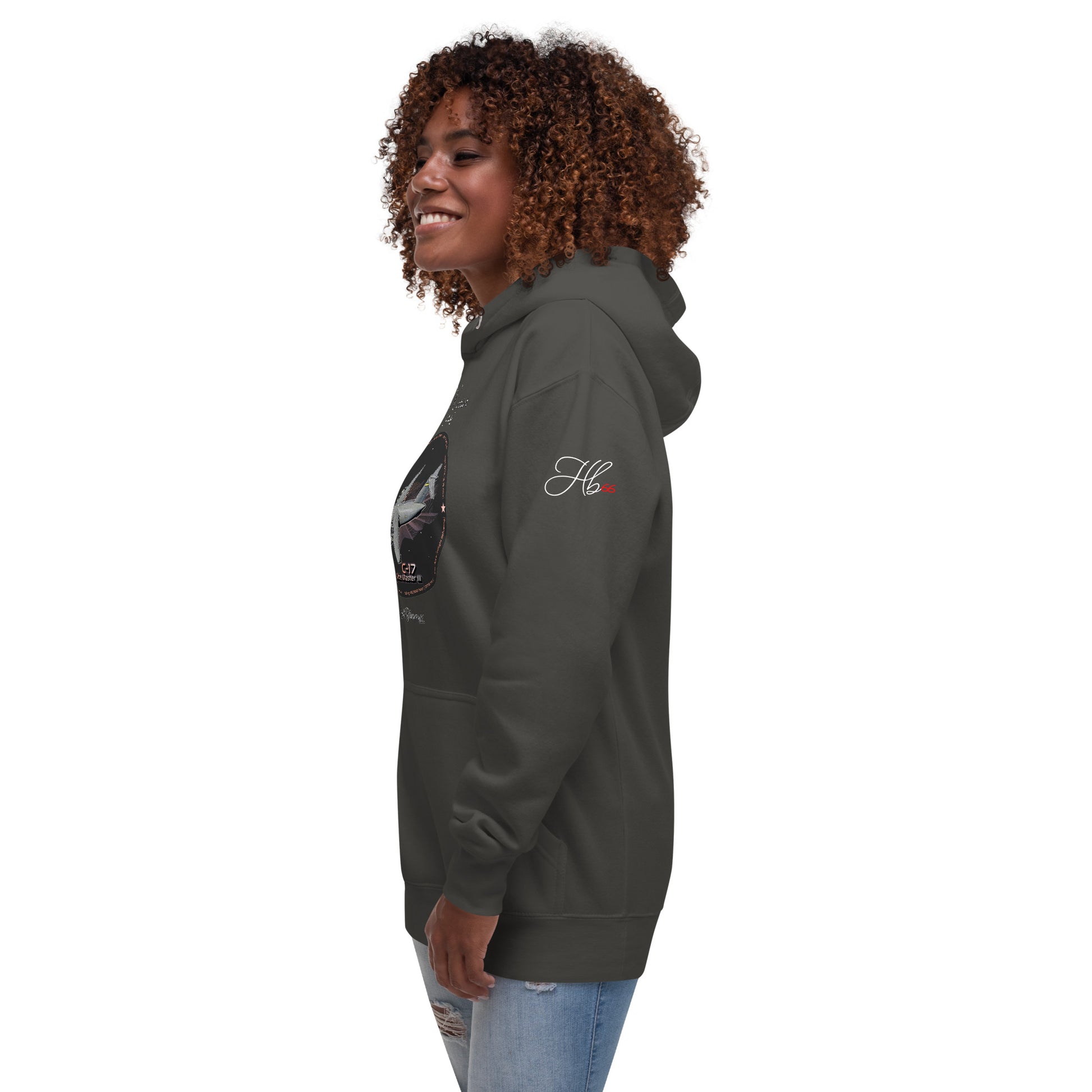 Vintage Black - C17 Globe Master III Women’s Hoodie