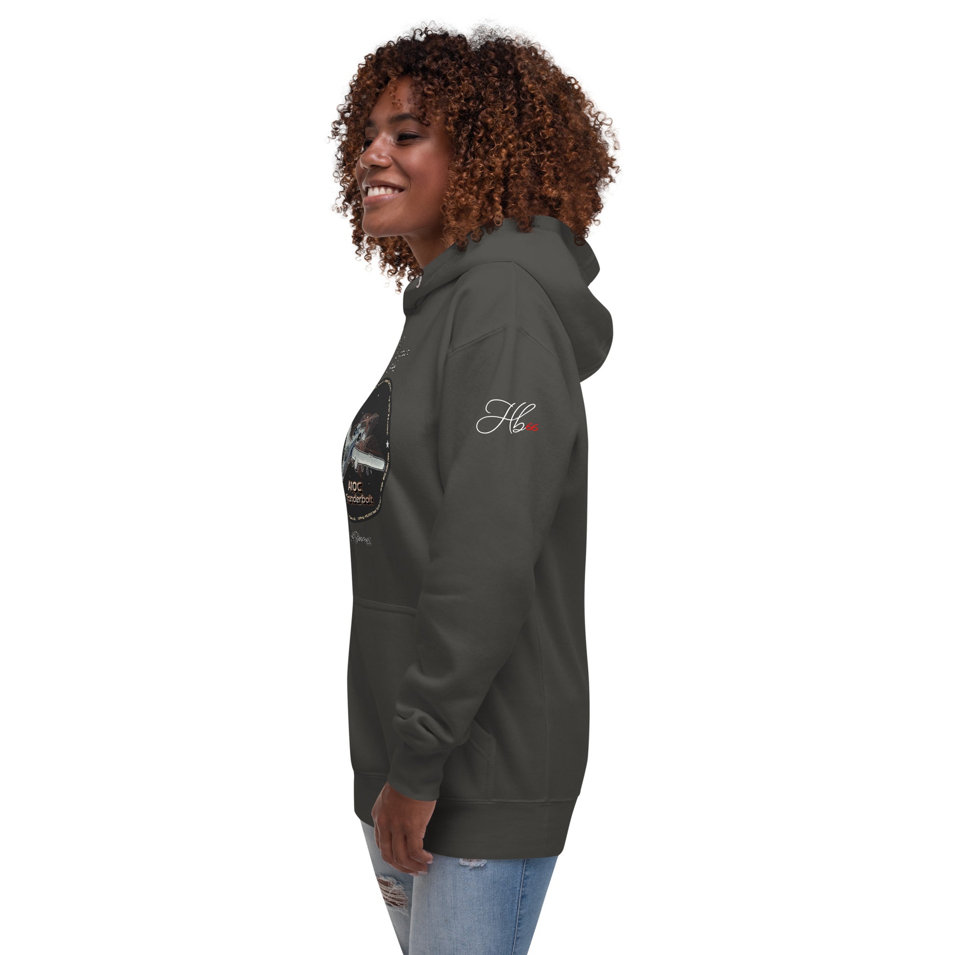 Vintage Black - A10C Thunderbolt Women’s Hoodie