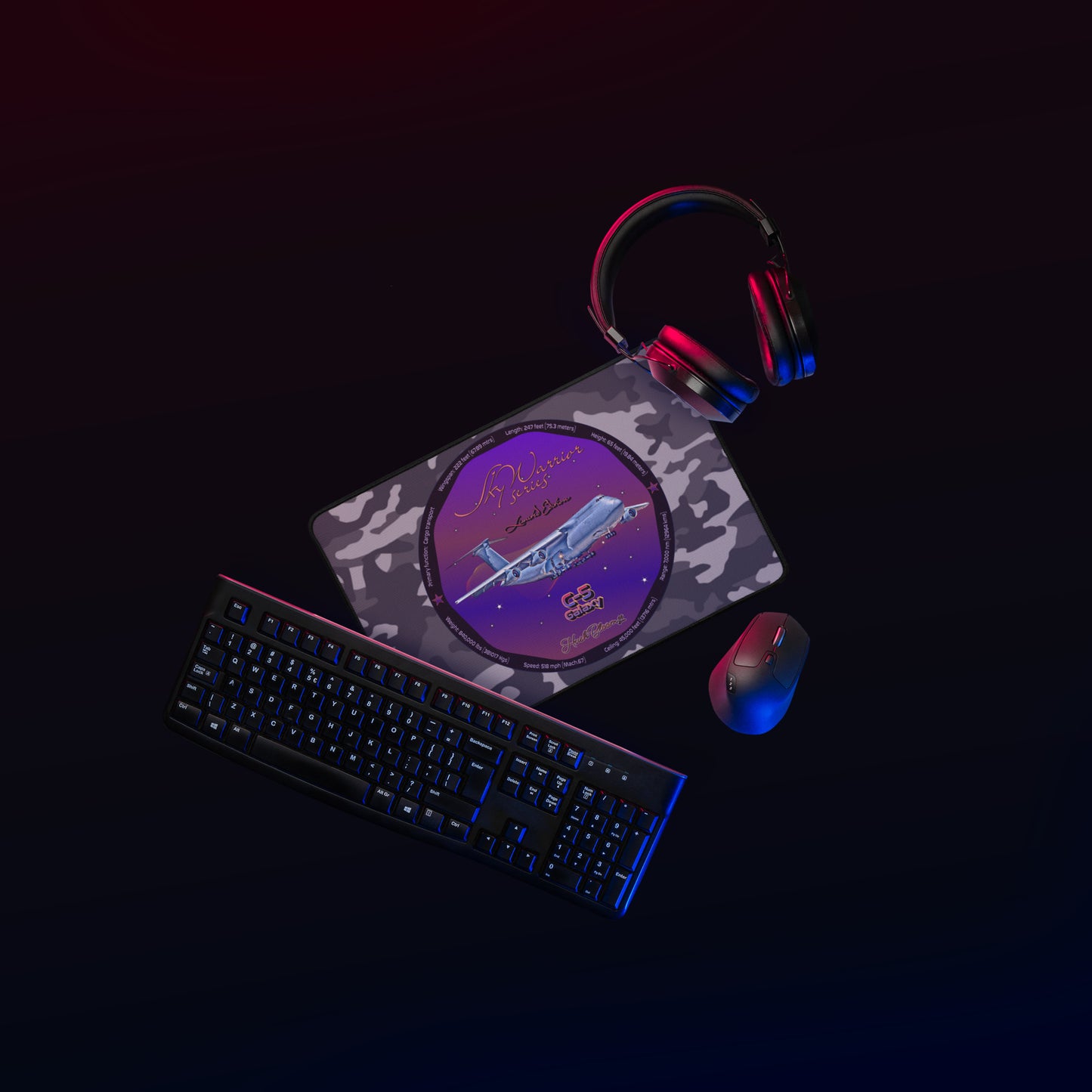 Multicolor - C5 Galaxy (Limited Edition) Desk mat