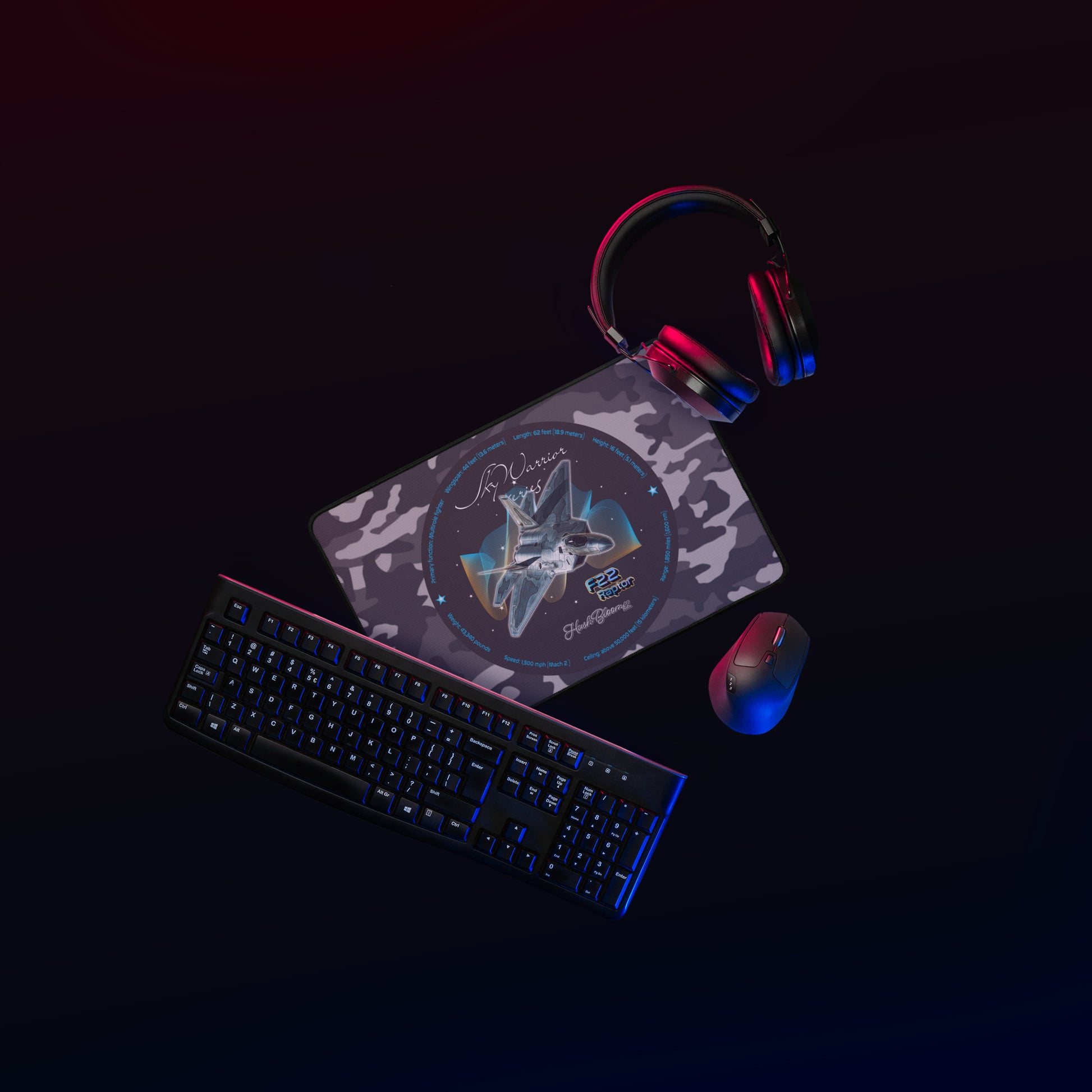 Multicolor - F22 Raptor Desk mat