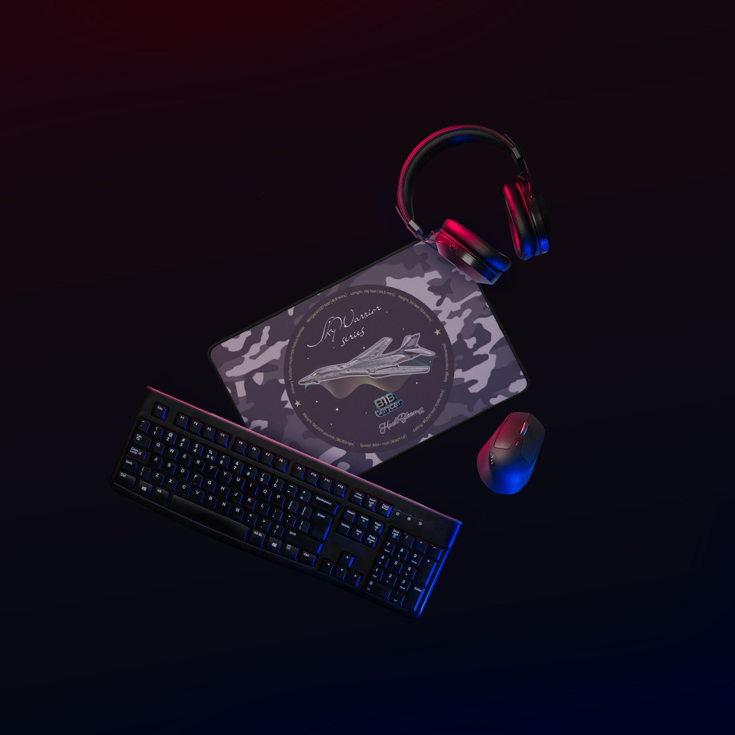 Multicolor - B1B Lancer Desk mat