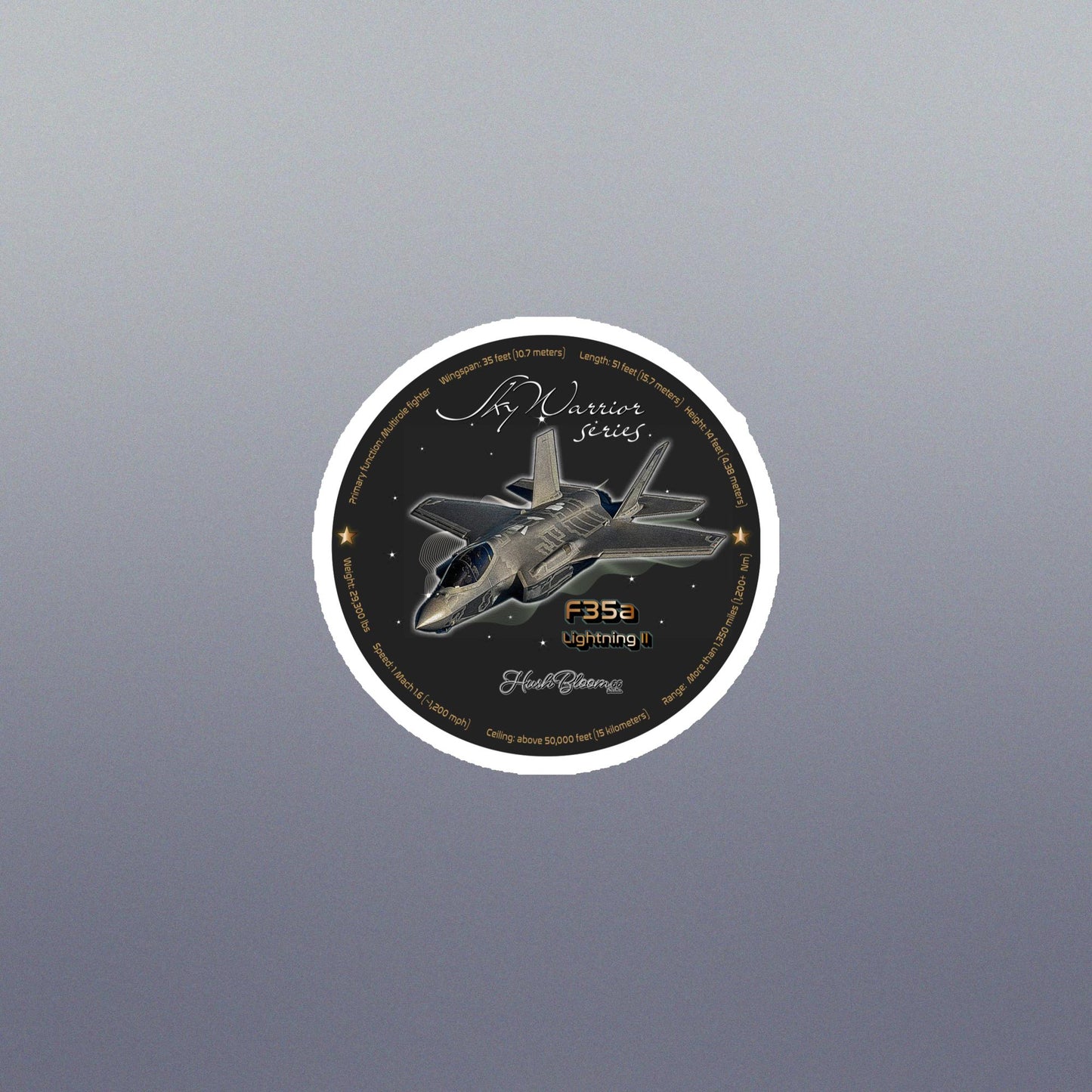 Multicolor - F35A Lightning Flexible vinyl magnet