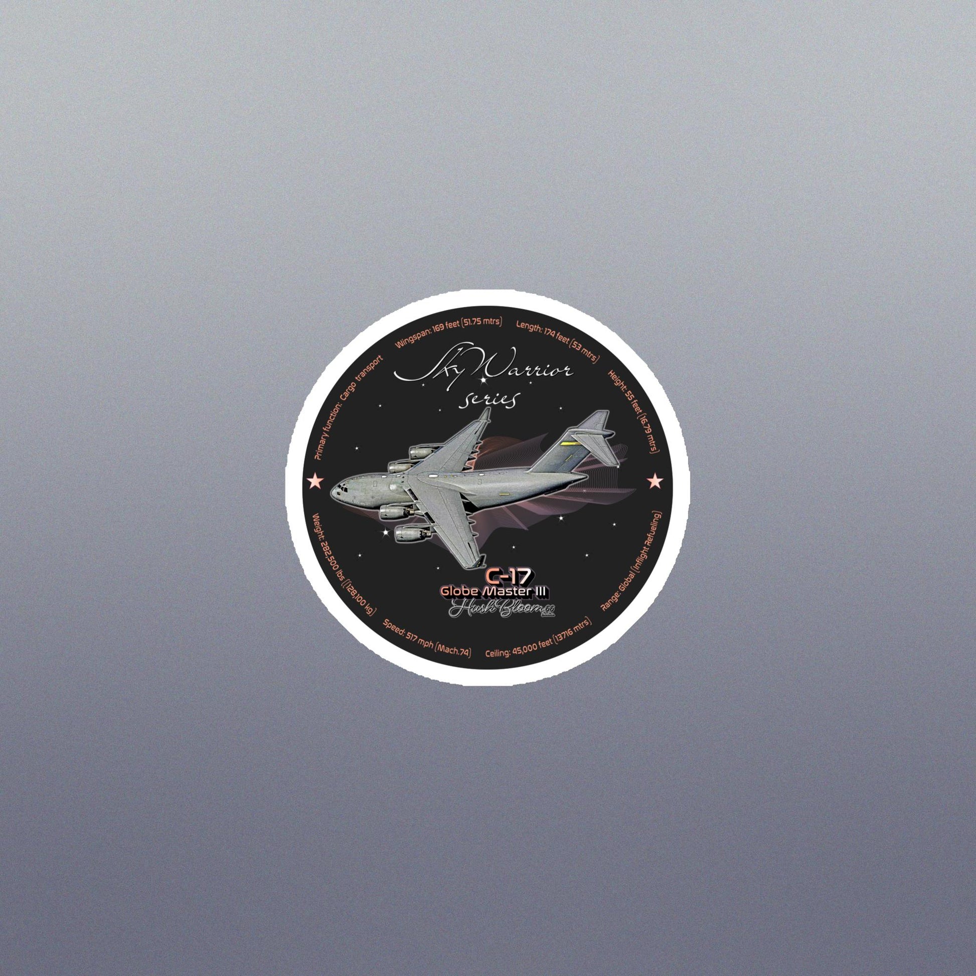 Multicolor - C17 Globe Master III Flexible vinyl magnet