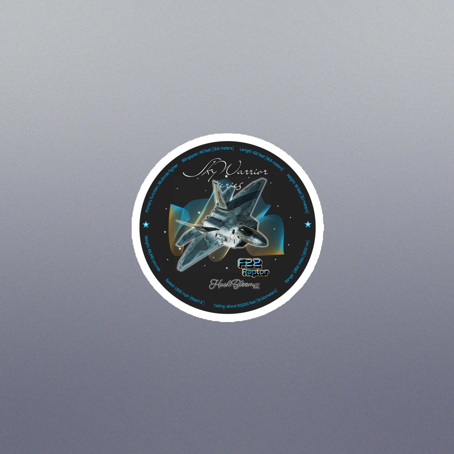 Multicolor - F22 Raptor Flexible vinyl magnet