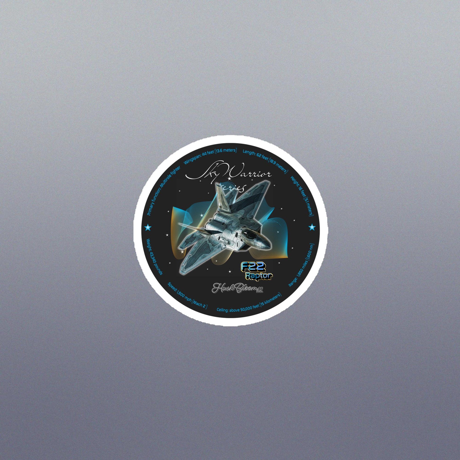 Multicolor - F22 Raptor Flexible vinyl magnet