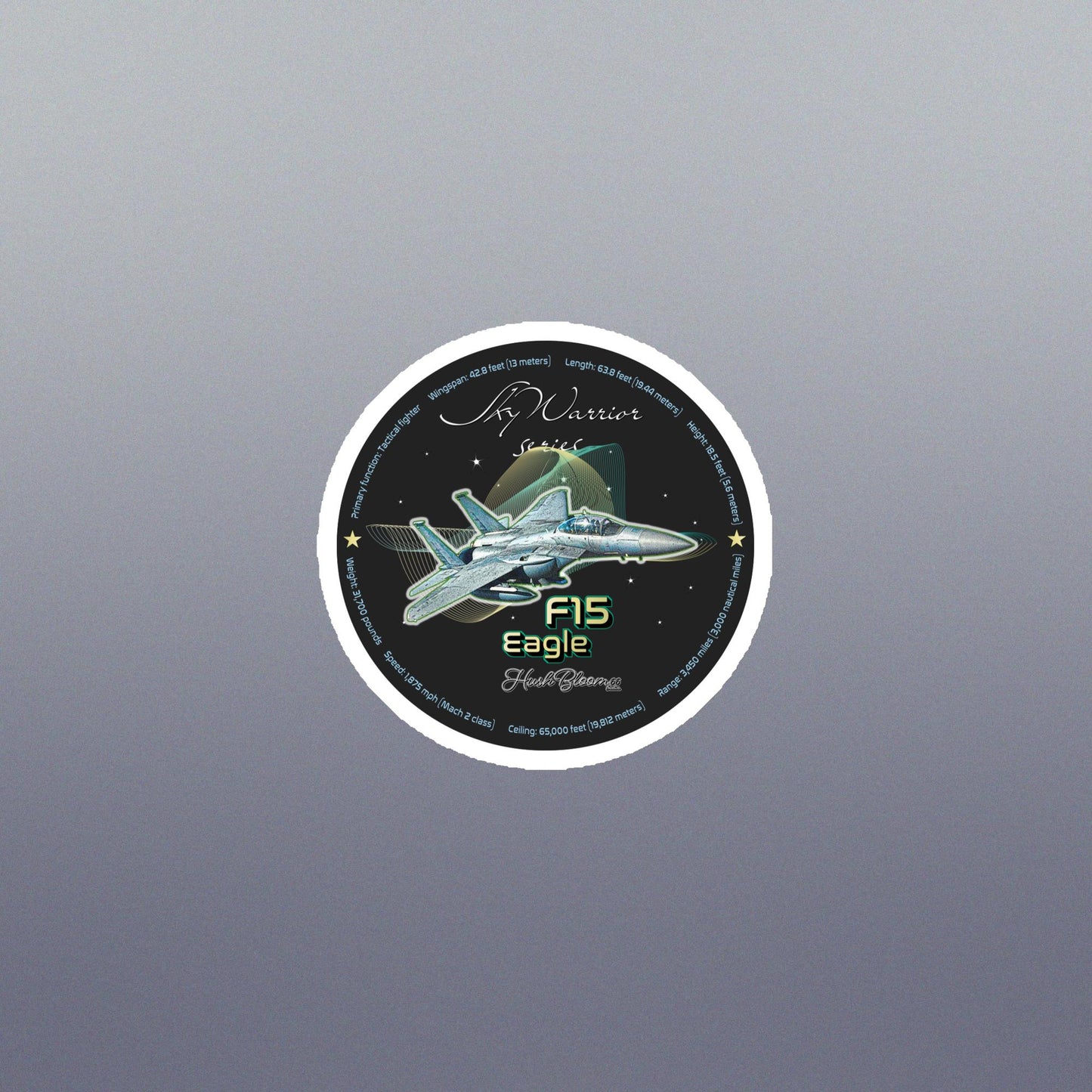 Multicolor - F15 Eagle Flexible vinyl magnet