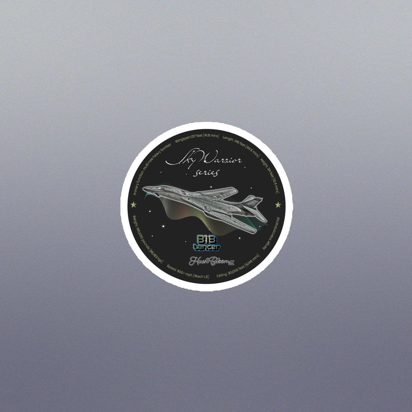 Multicolor - B1B Lancer Flexible vinyl magnet