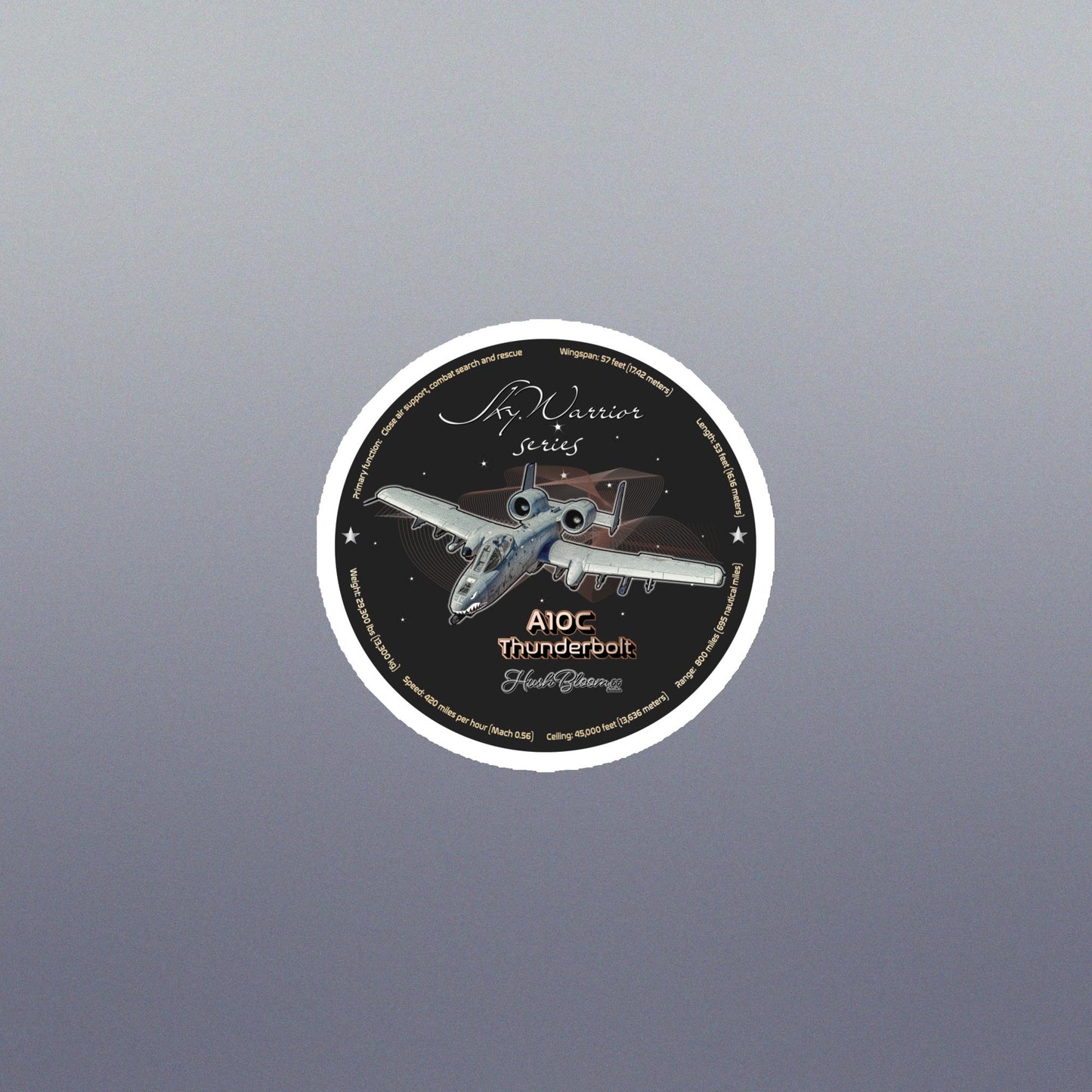 Multicolor - A10C Thunderbolt Flexible vinyl magnet