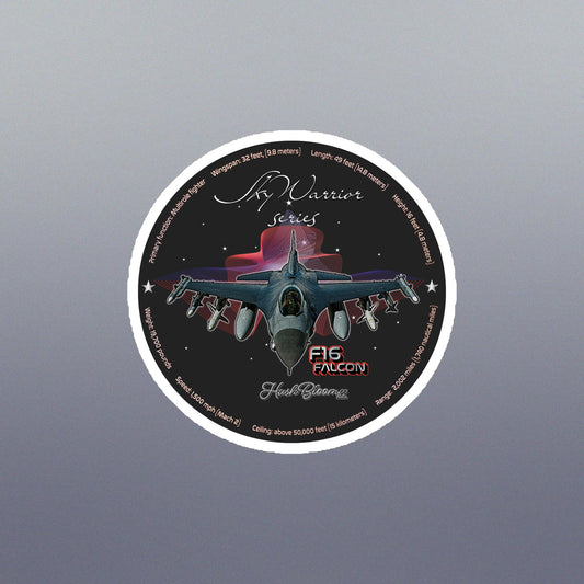 Multicolor - F16 Falcon Flexible vinyl magnet