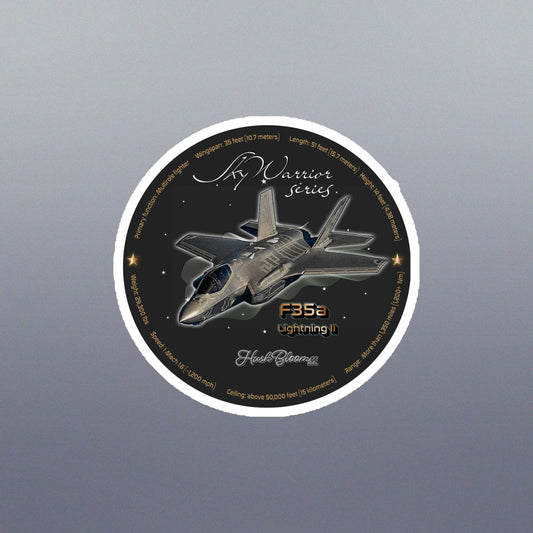 Multicolor - F35A Lightning Flexible vinyl magnet
