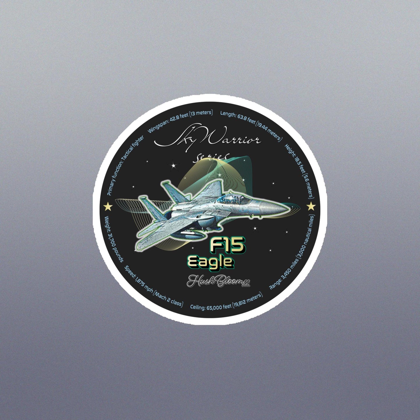Multicolor - F15 Eagle Flexible vinyl magnet