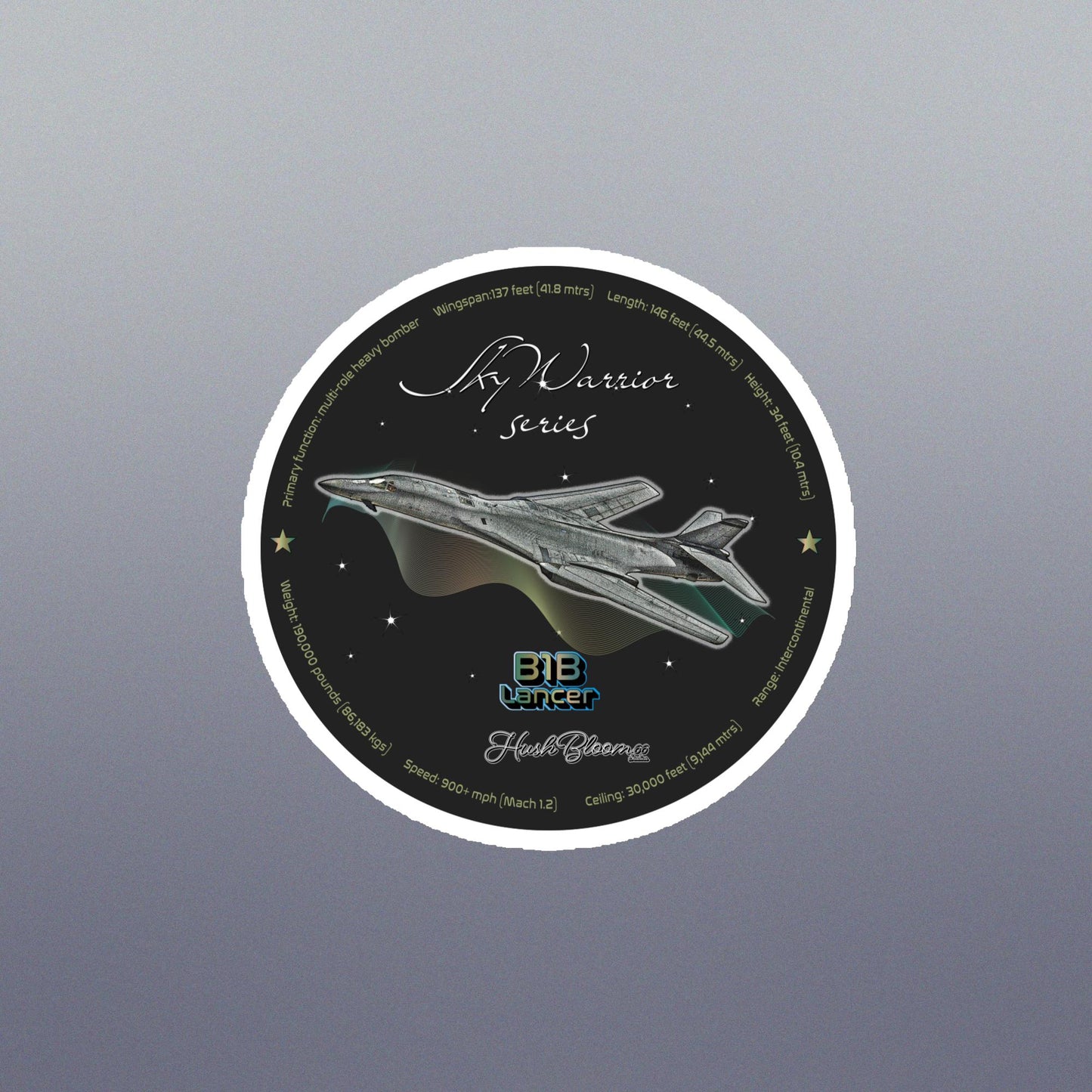 Multicolor - B1B Lancer Flexible vinyl magnet