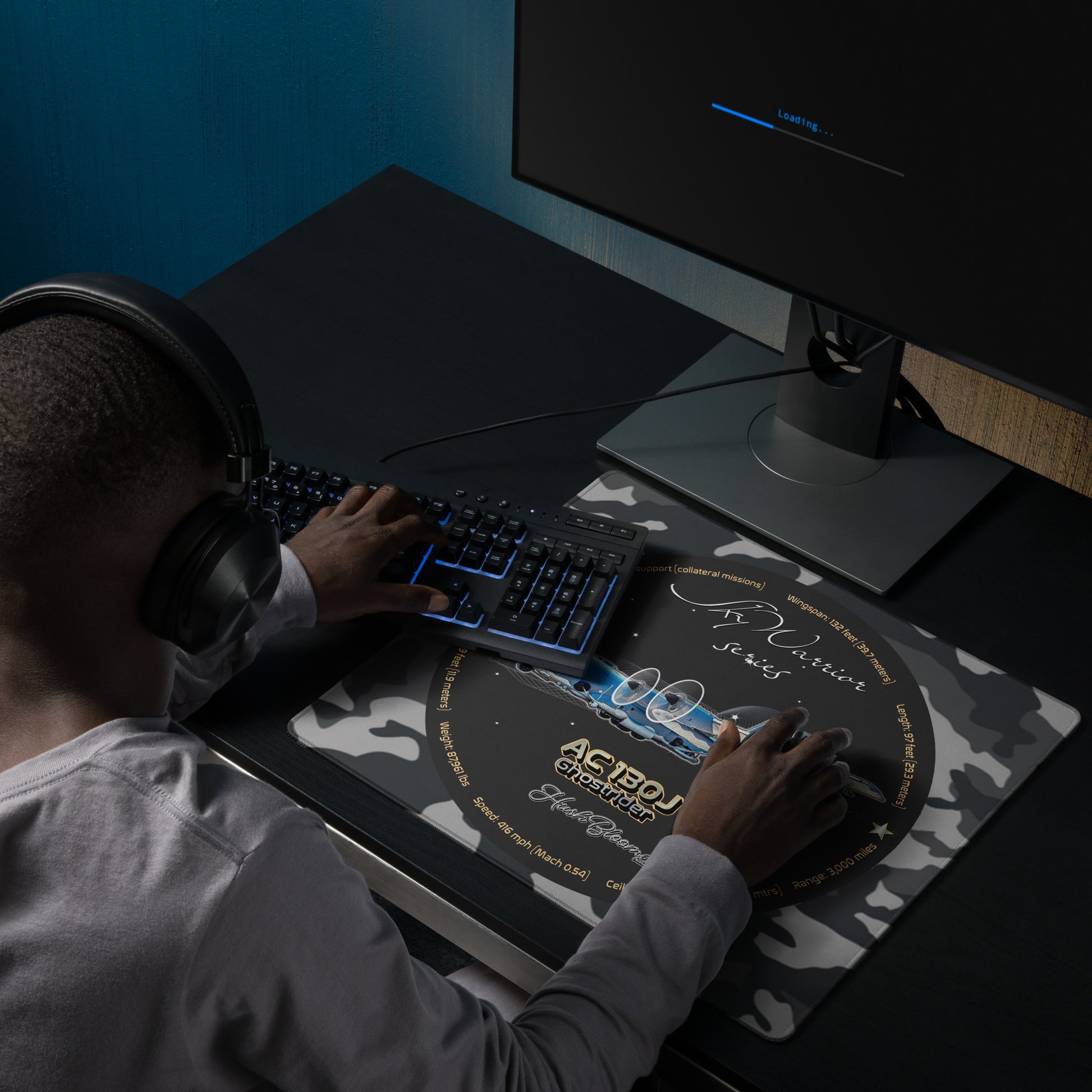 Multicolor - AC130J Ghostrider Gaming mouse pad