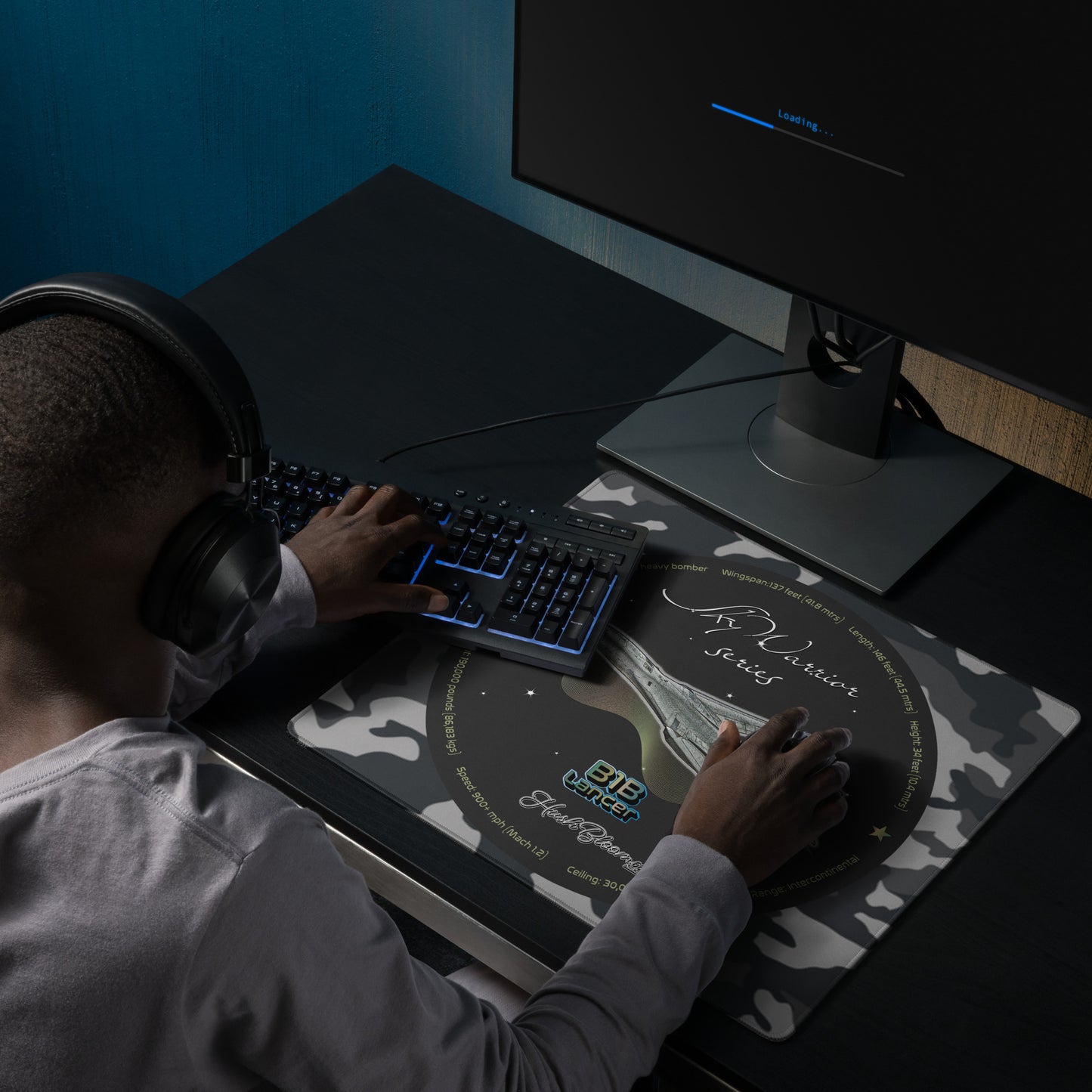 Multicolor - B1B Lancer Gaming mouse pad