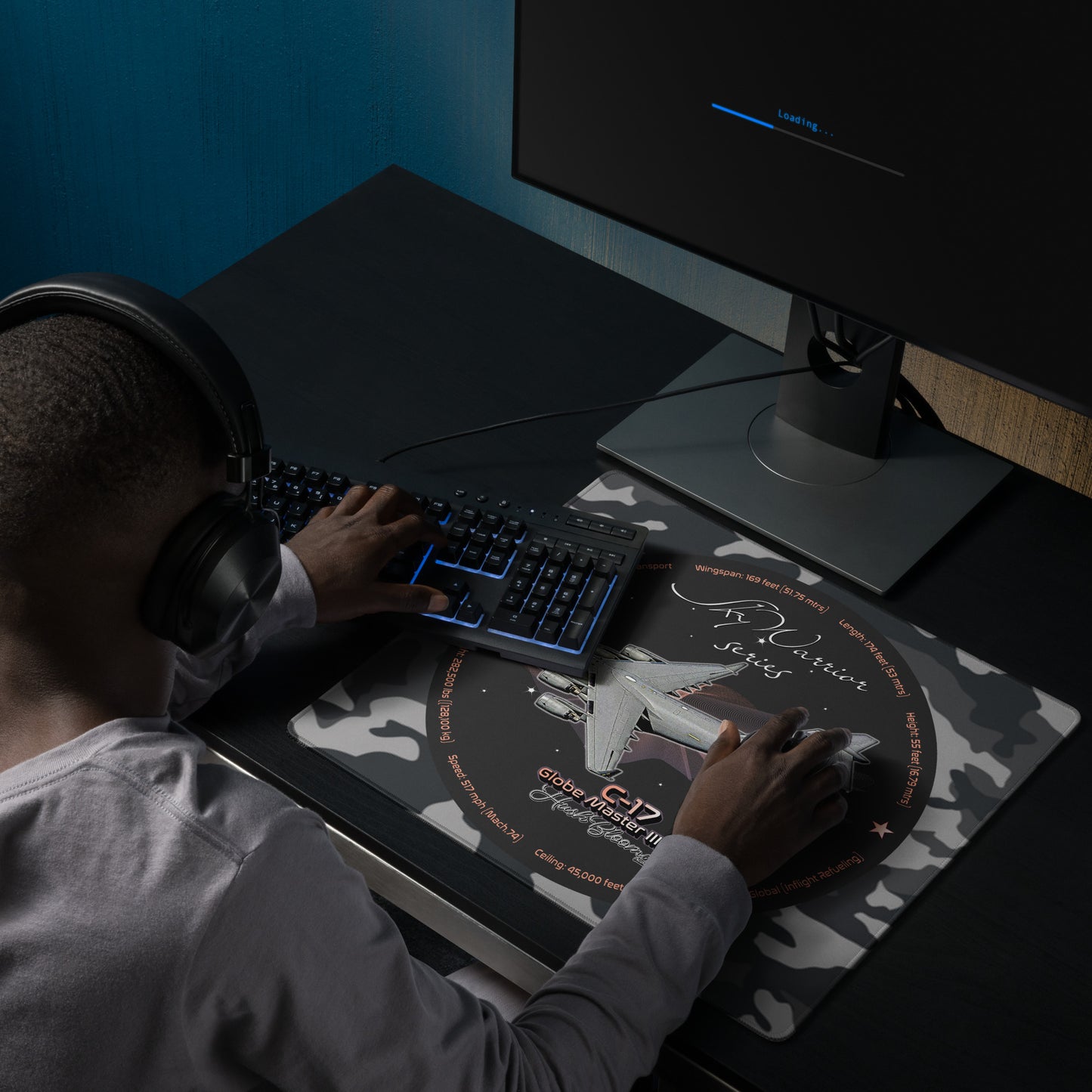Multicolor - C17 Globe Master III Gaming mouse pad