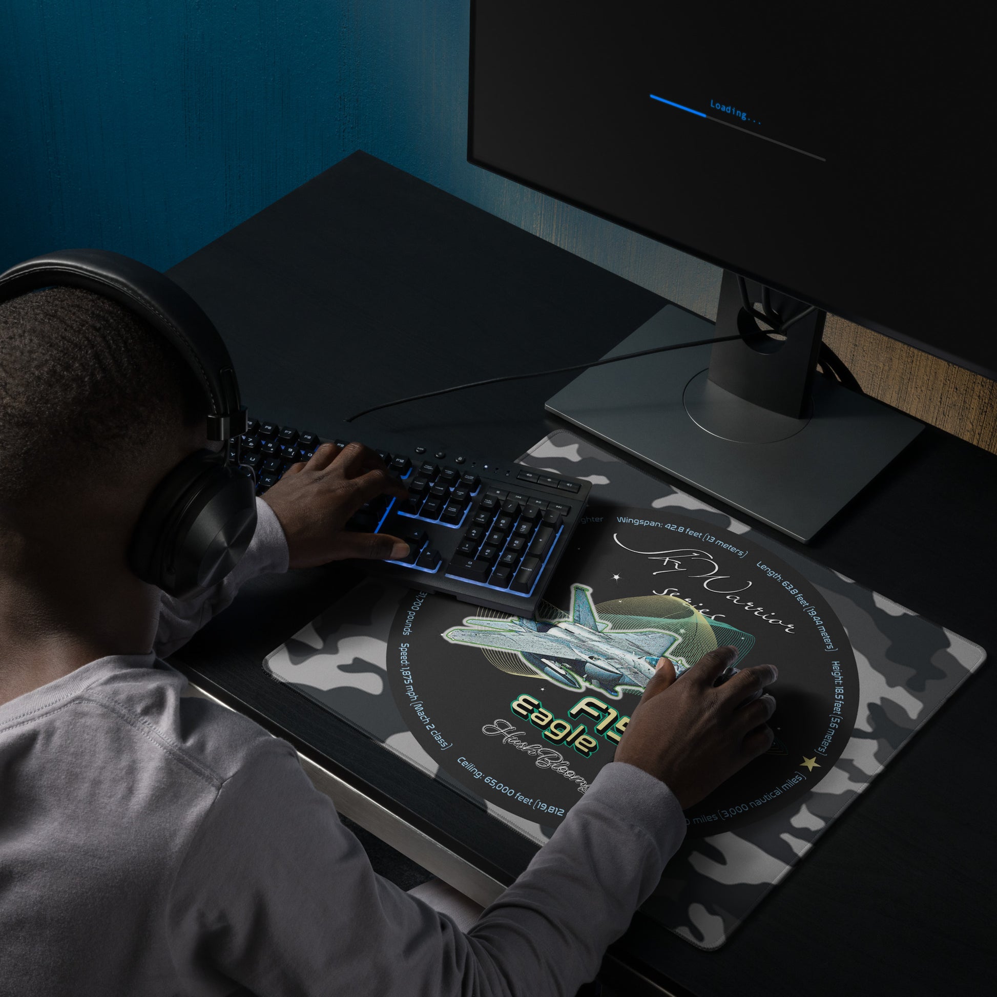 Multicolor - F15 Eagle Gaming mouse pad