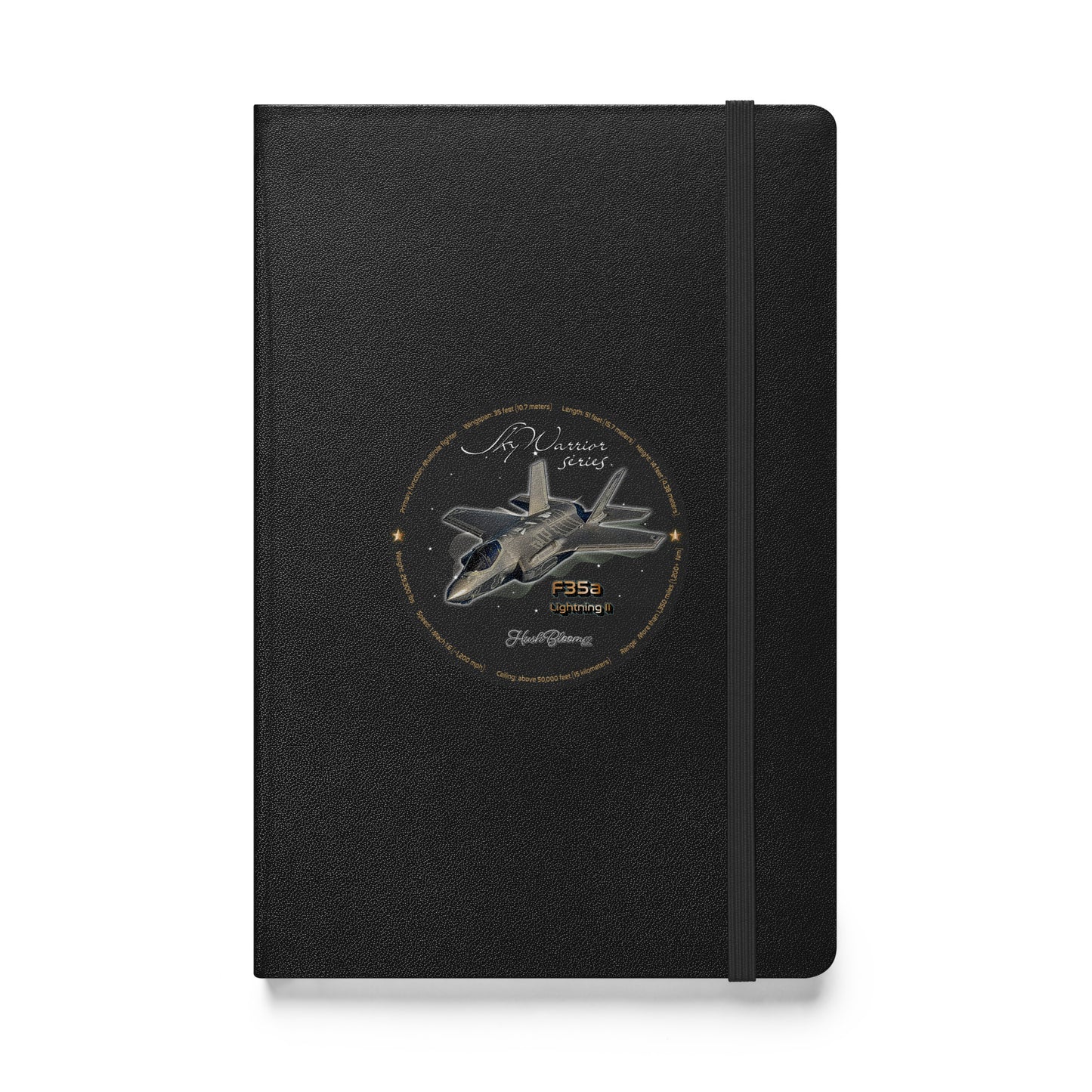 Black - F35A Lightning Hardcover bound notebook
